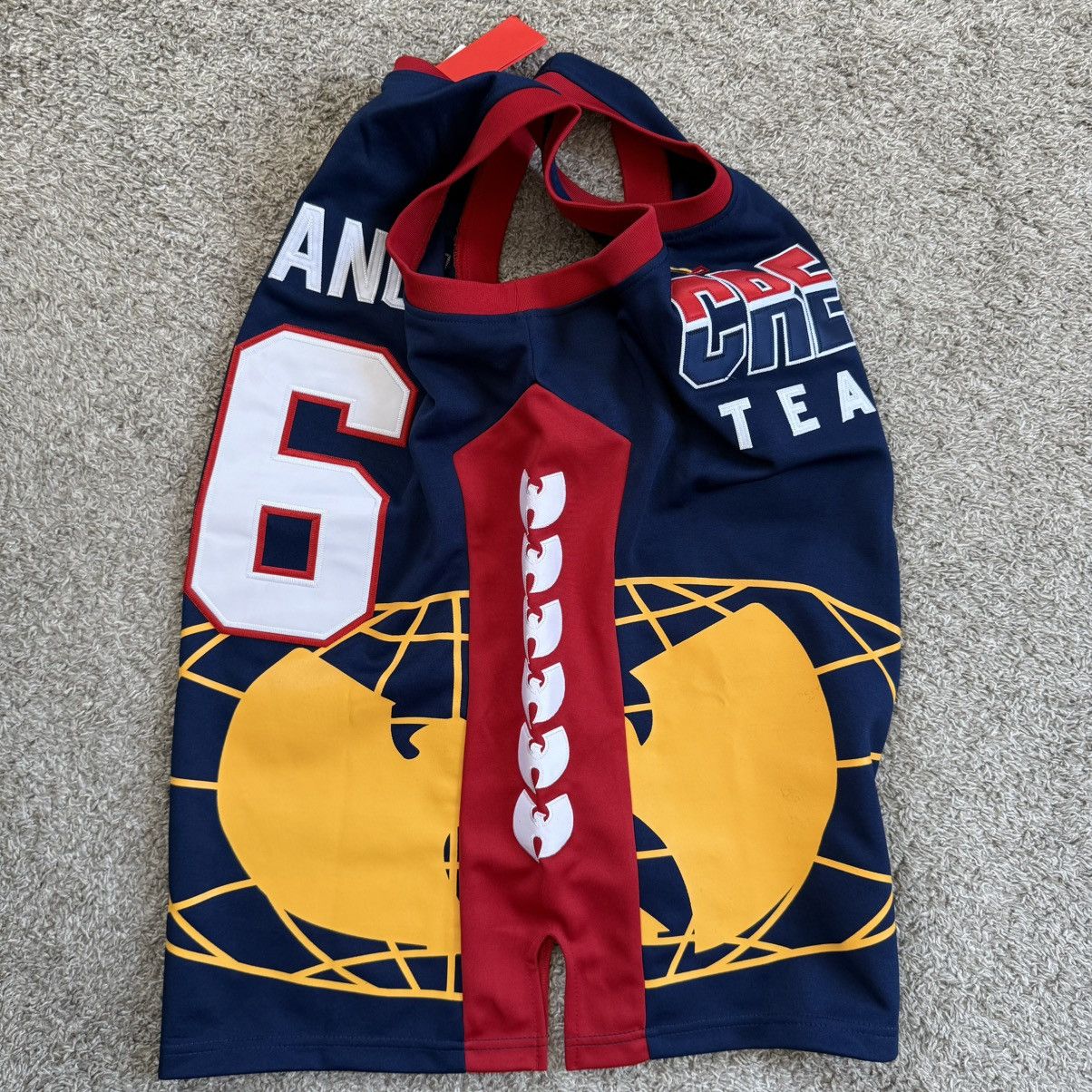 Wu-Tang Clan 🔴Wu-Tang Jersey Size XL Basketball WuTang Globe Rza Gza Size US XL / EU 56 / 4 - 3 Thumbnail