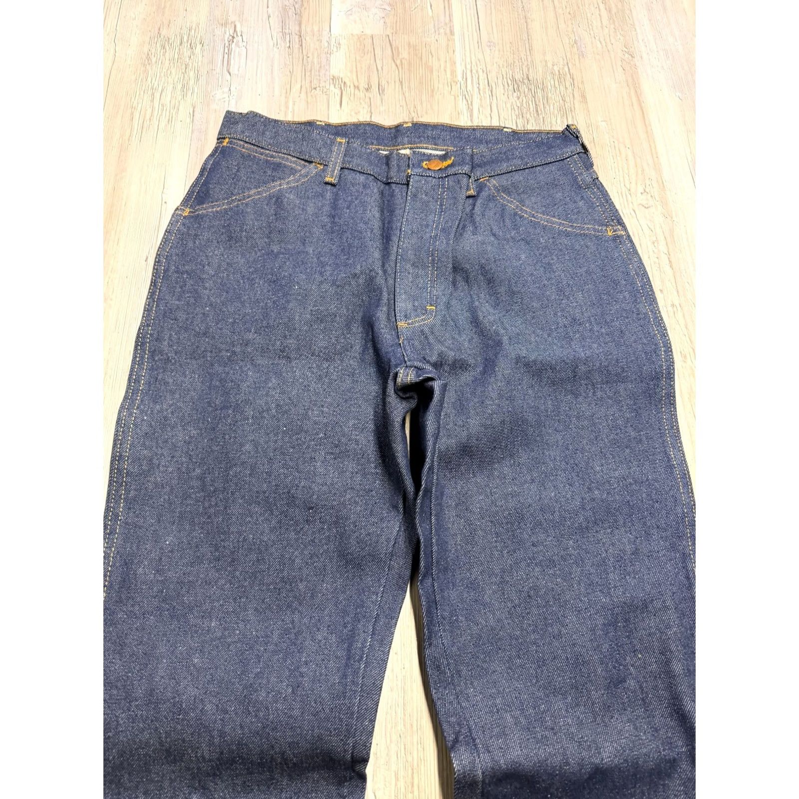 Denime VINTAGE BIG BEN Raw Denim Jeans Dark Indigo Workwear 34x32 NWT NOS Mens Size US 34 / EU 50 - 4 Thumbnail