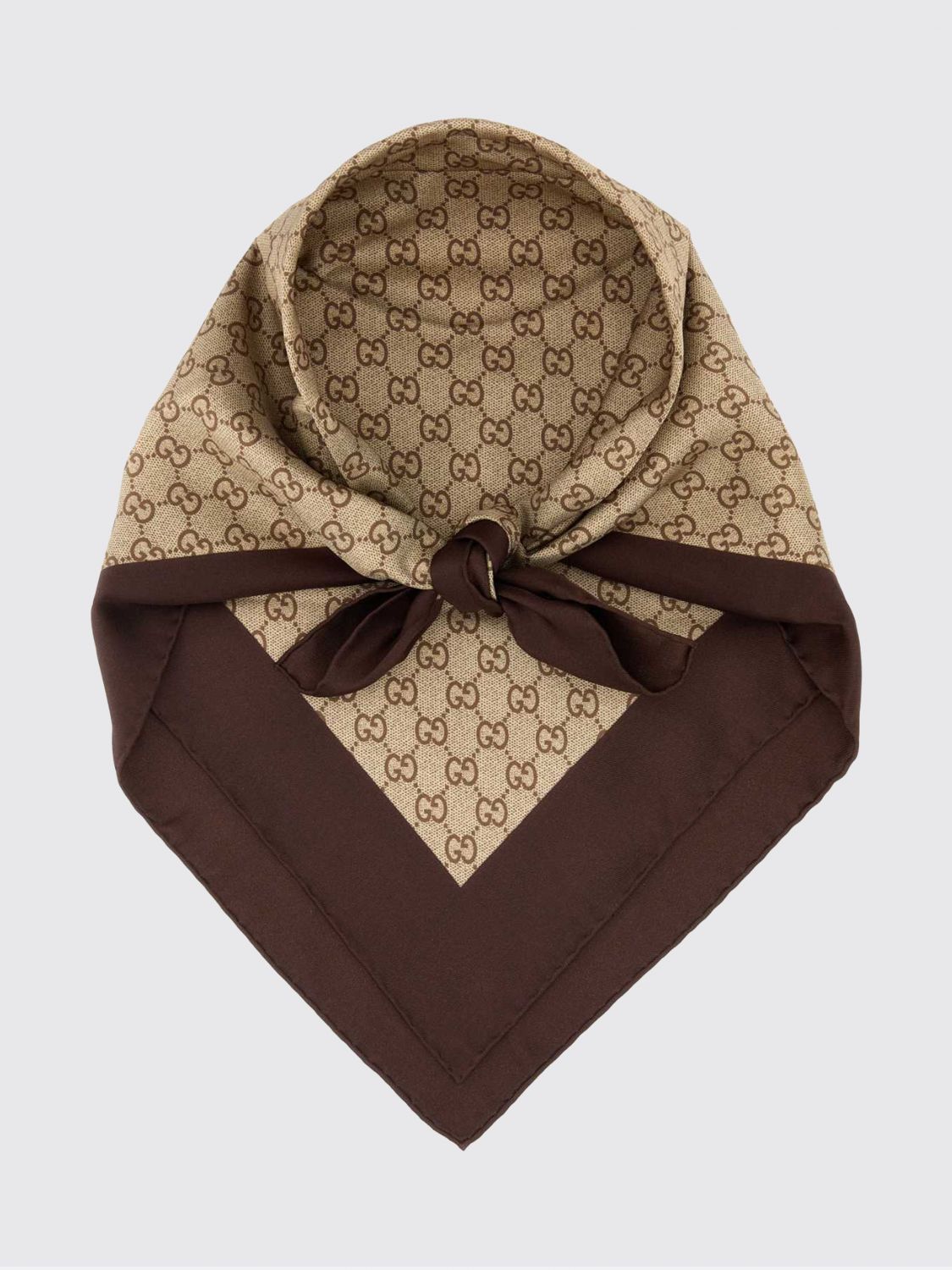 Gucci Gucci Neck Scarf Woman Brown Size ONE SIZE - 1 Thumbnail