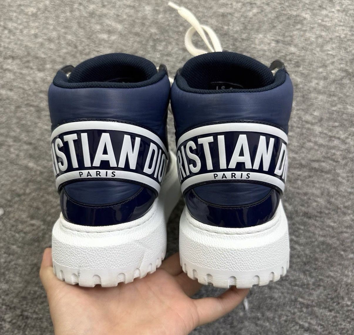 Dior Dior Player Navy Blue High-Top Sneakers K12 Size US 6 / IT 36 - 6 Thumbnail