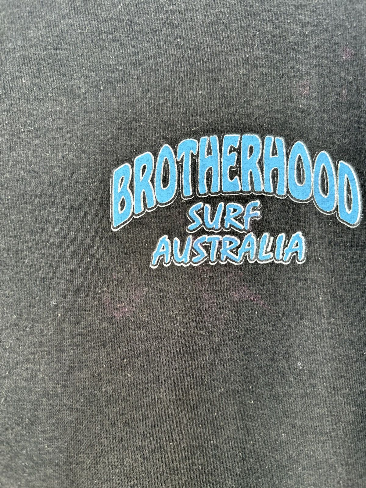Ron Jon Surf Shop Thrashed Vintage 90s Brotherhood Surf Australia Faded Tee Size US XXL / EU 58 / 5 - 9 Thumbnail