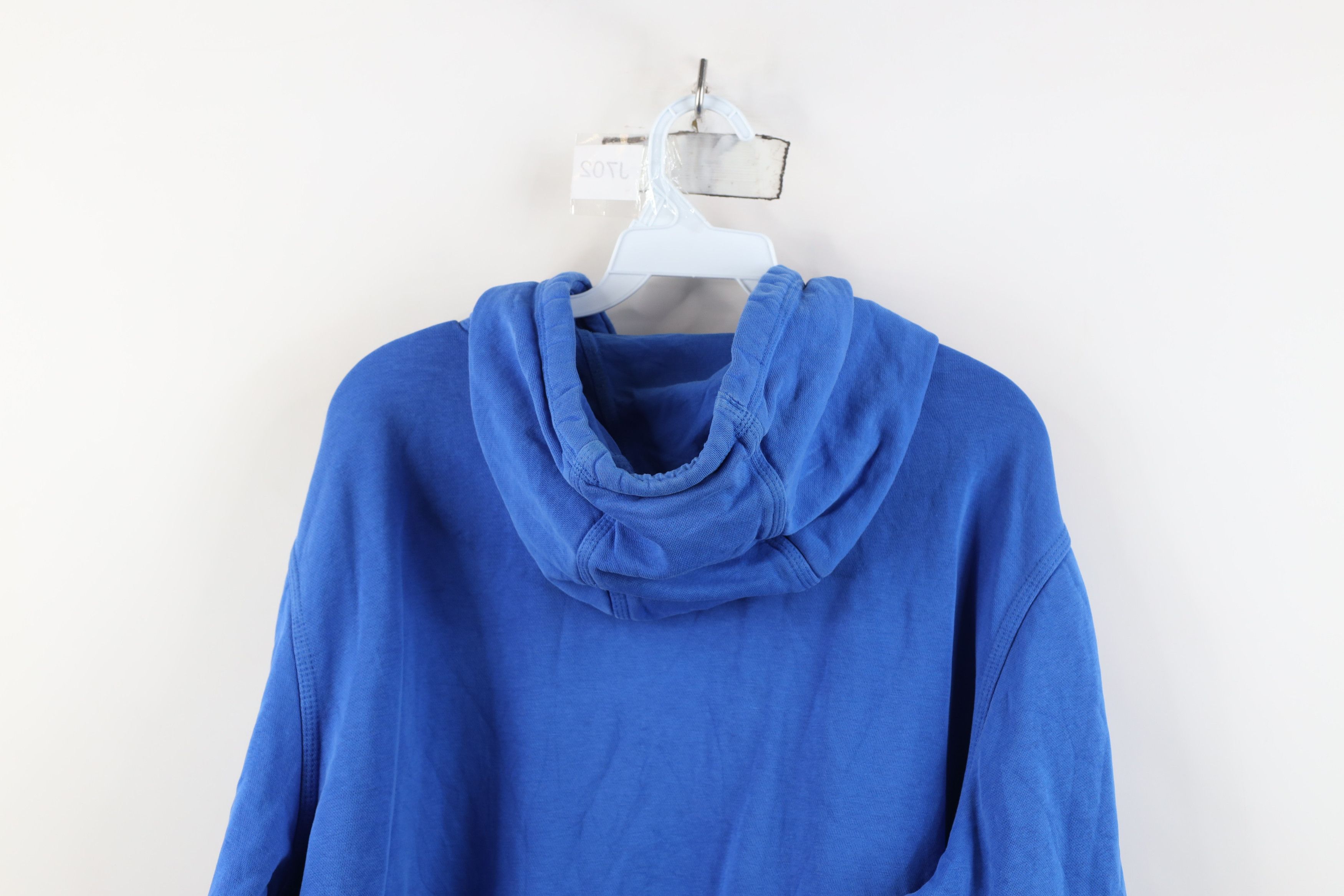 Nike Vintage Y2K Nike Mini Swoosh Hoodie Sweatshirt Royal Blue Size US XL / EU 56 / 4 - 12 Thumbnail