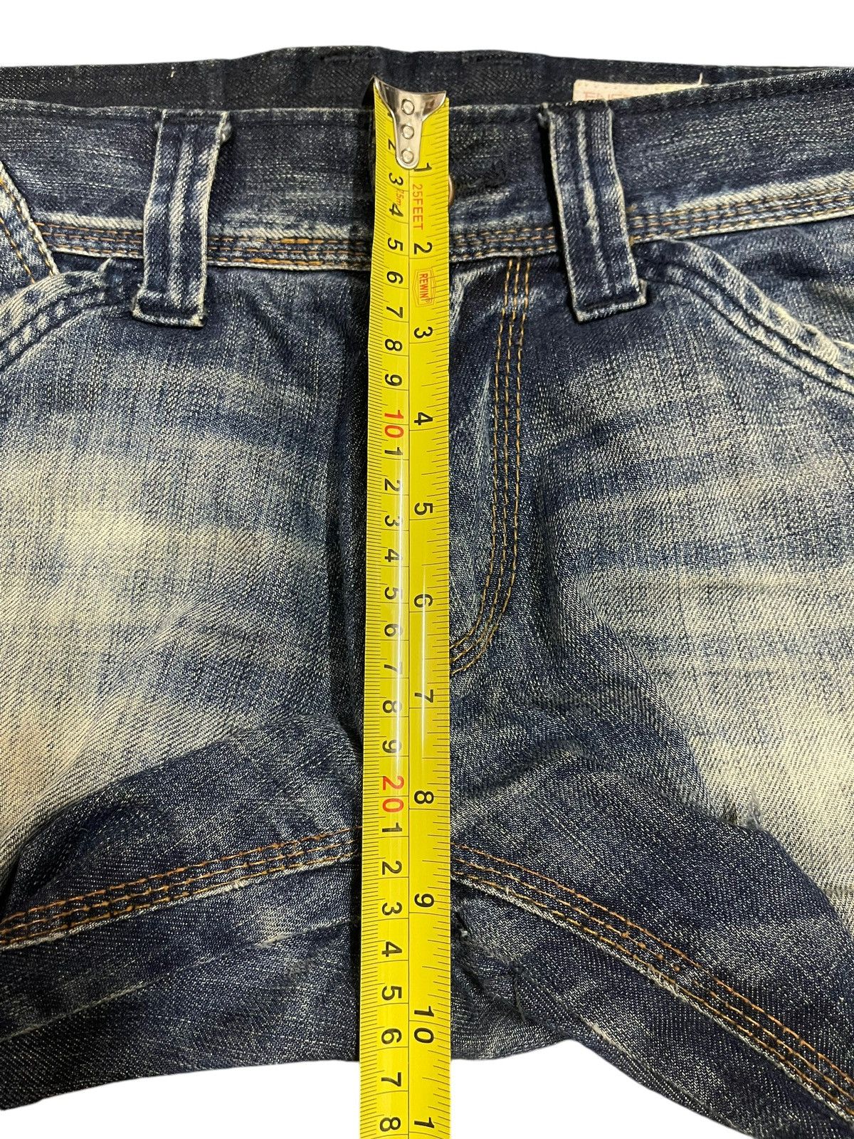 Energie Vintage Japanese Energie Blue Bleached Style Loose Jeans Size US 34 / EU 50 - 16 Thumbnail