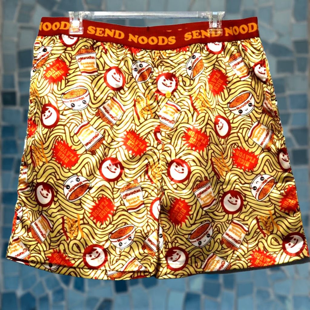 Vintage Maruchan Instant Lunch Sleep Pajama Shorts Men's L NWOT Size US 33 - 1 Thumbnail