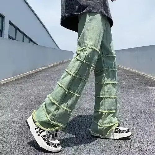 Japanese Brand × Jean Y2K Streetwear Stacked Jeans Baggy Pants Size US 32 / EU 48 - 4 Thumbnail