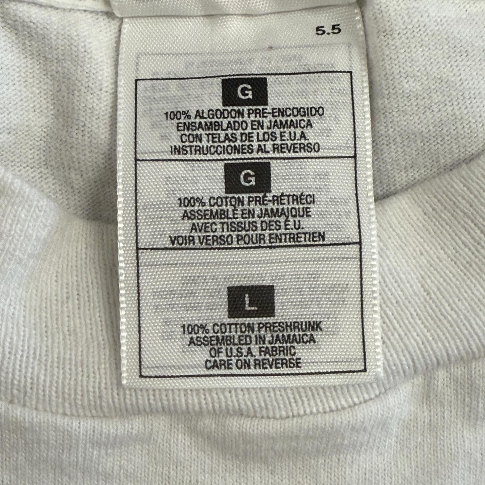 Fruit Of The Loom Single-Stitch BOLTZ Tennis T-Shirt FOTL White Heavy Cotton L Size US L / EU 52-54 / 3 - 4 Thumbnail