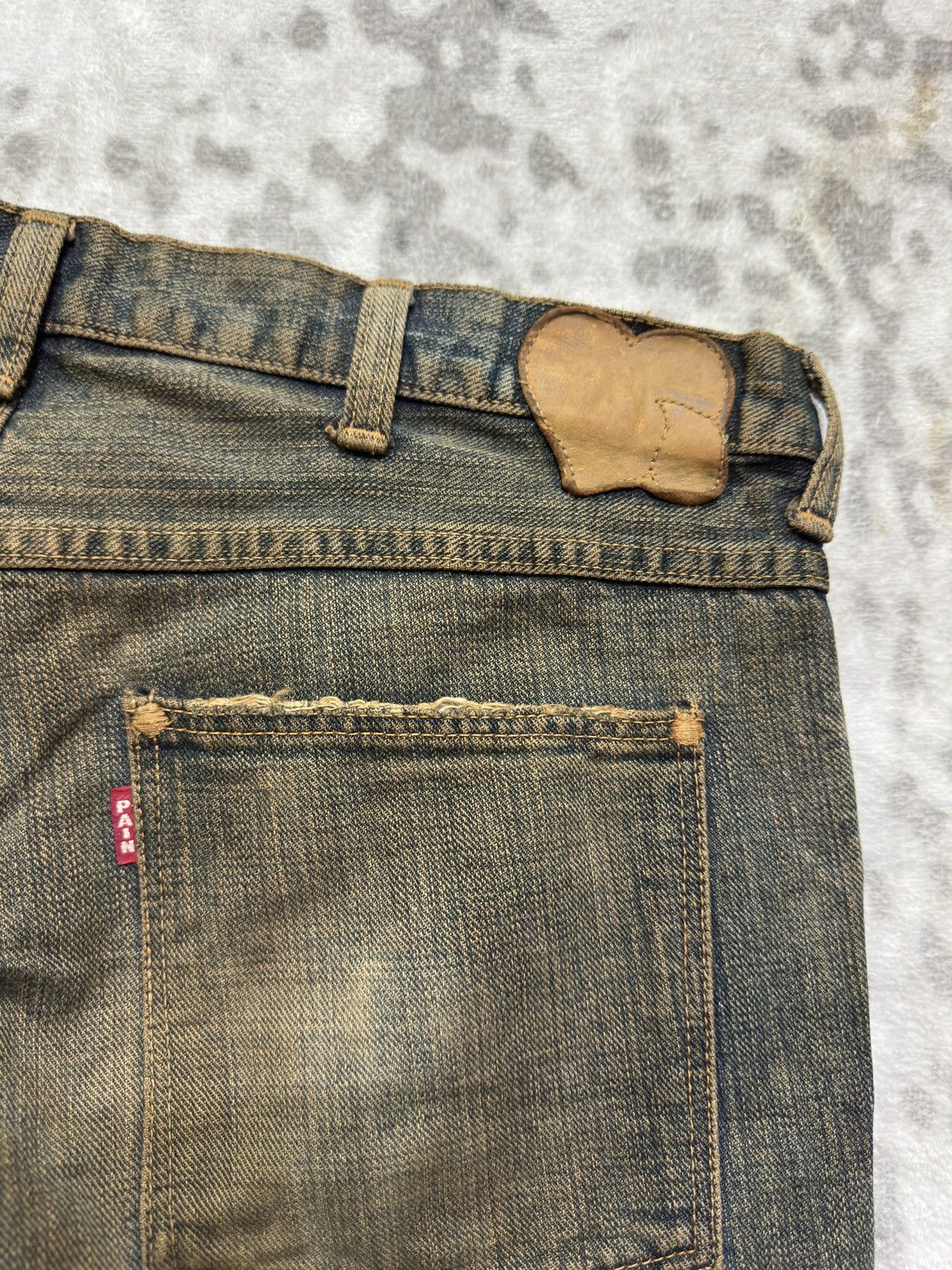 Number (N)ine Number Nine AW03 "Touch Me I'm Sick" Runway Rusty Wash Denim Size US 32 / EU 48 - 14 Thumbnail