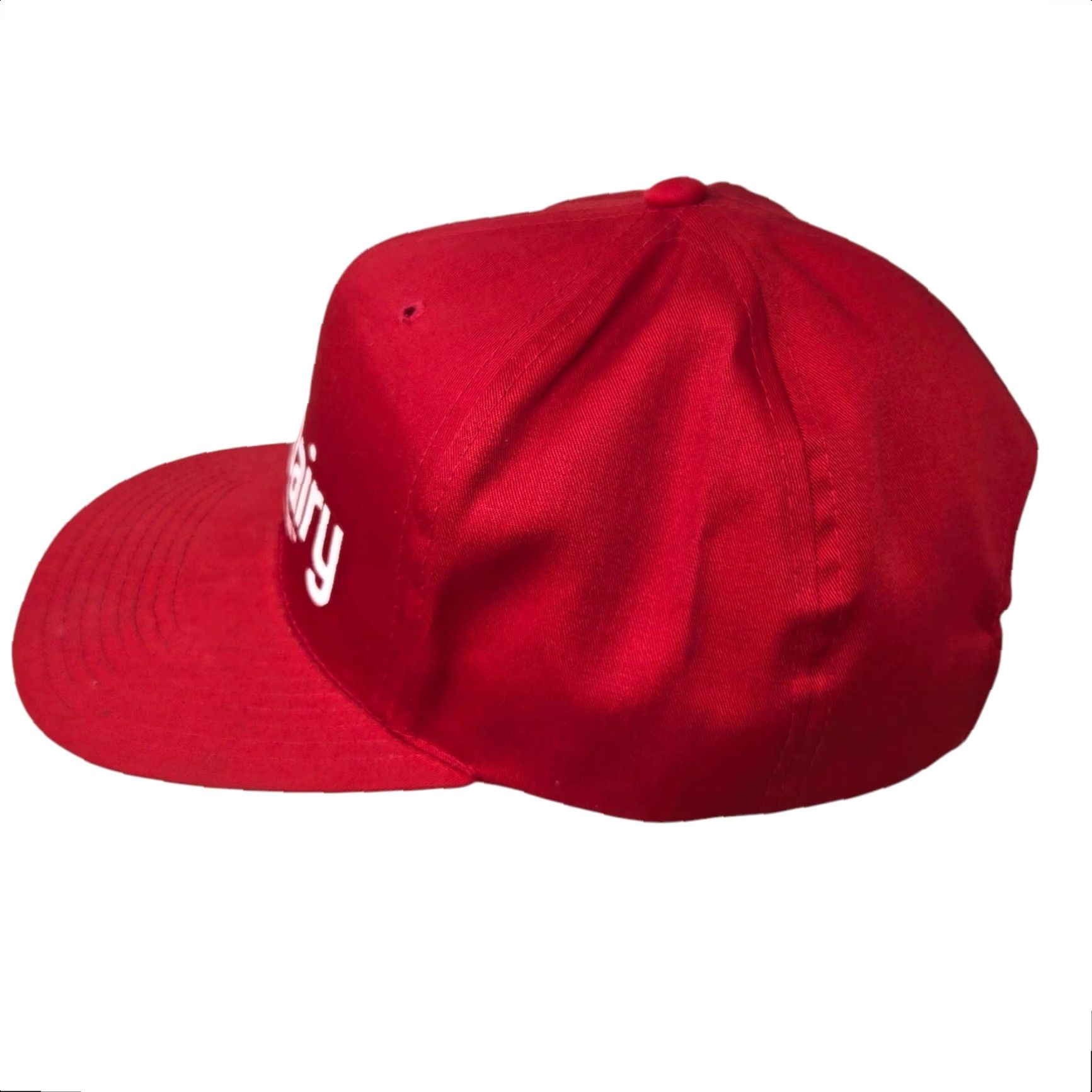 Vintage VINTAGE Sani Dairy Milk Trucker Hat Pennsylvania Red Snapback Adjustable Hat Men One Size Red Snapback Adjustable Vintage Size ONE SIZE - 5 Thumbnail