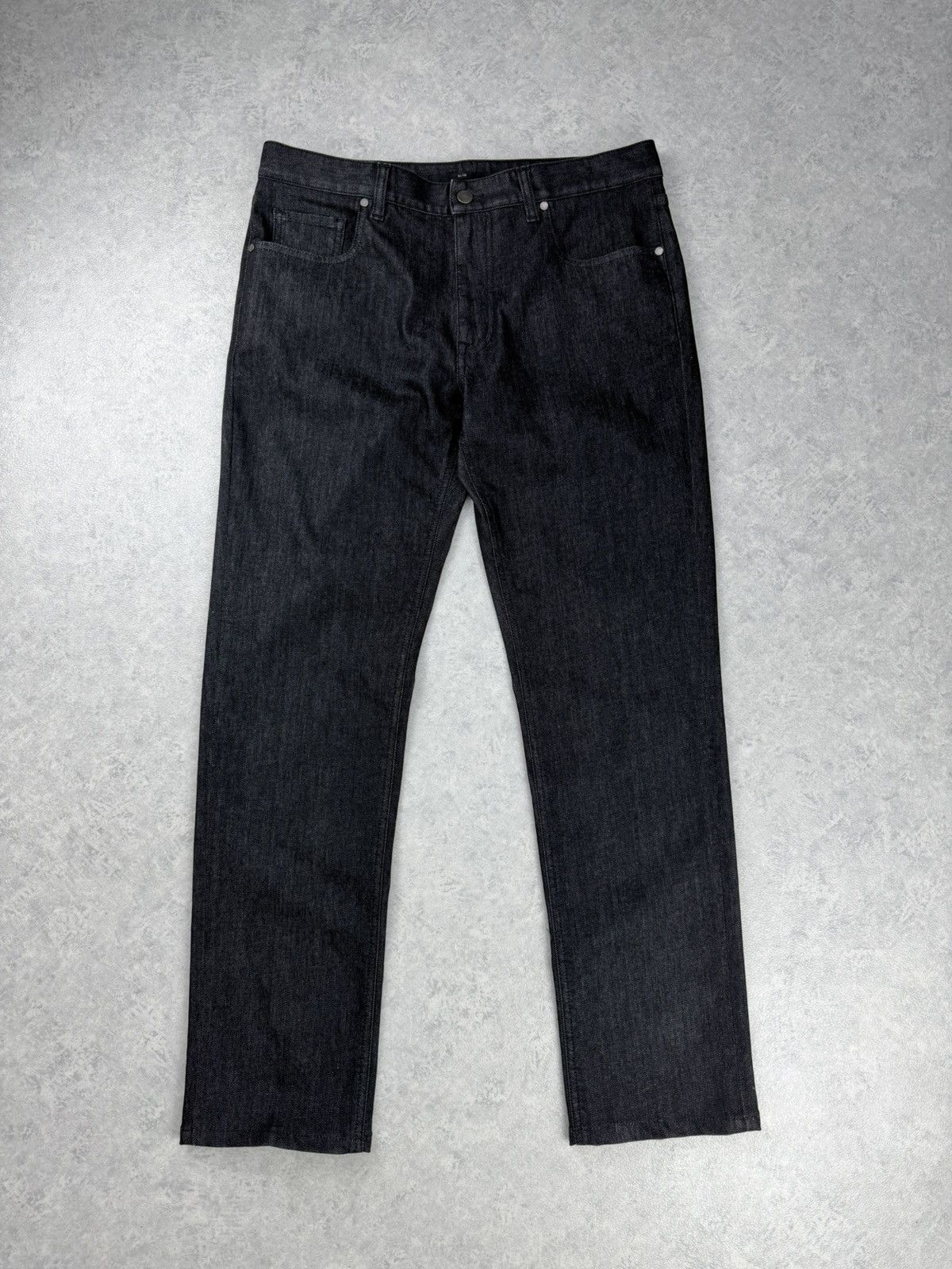 Z Zegna Z Zegna Black Denim Jeans Classic Fit W34 Size US 34 / EU 50 - 1 Thumbnail