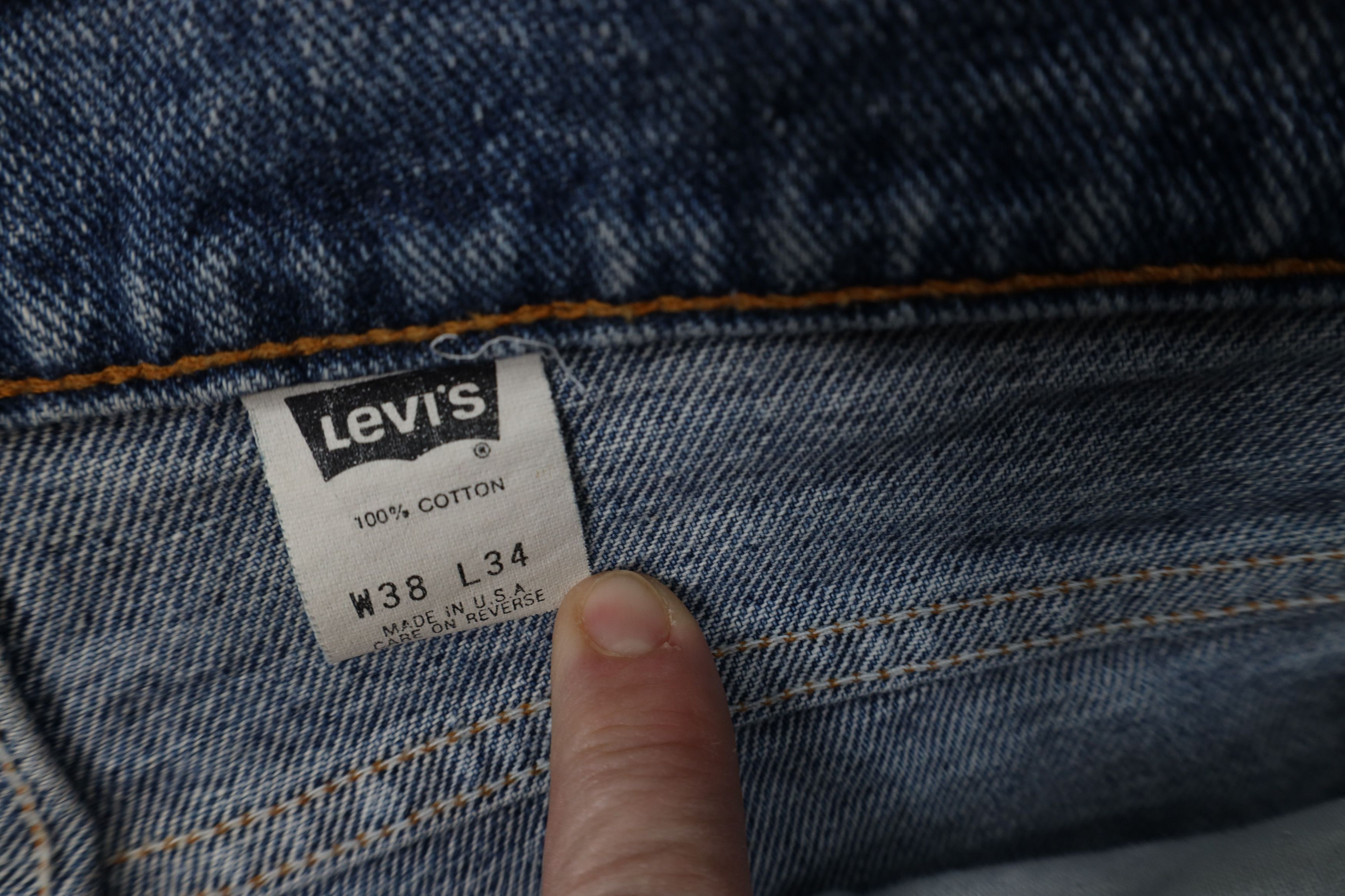Levi's Vintage 90s Levis 550 Relaxed Tapered Leg Denim Jeans USA Size US 38 / EU 54 - 11 Thumbnail