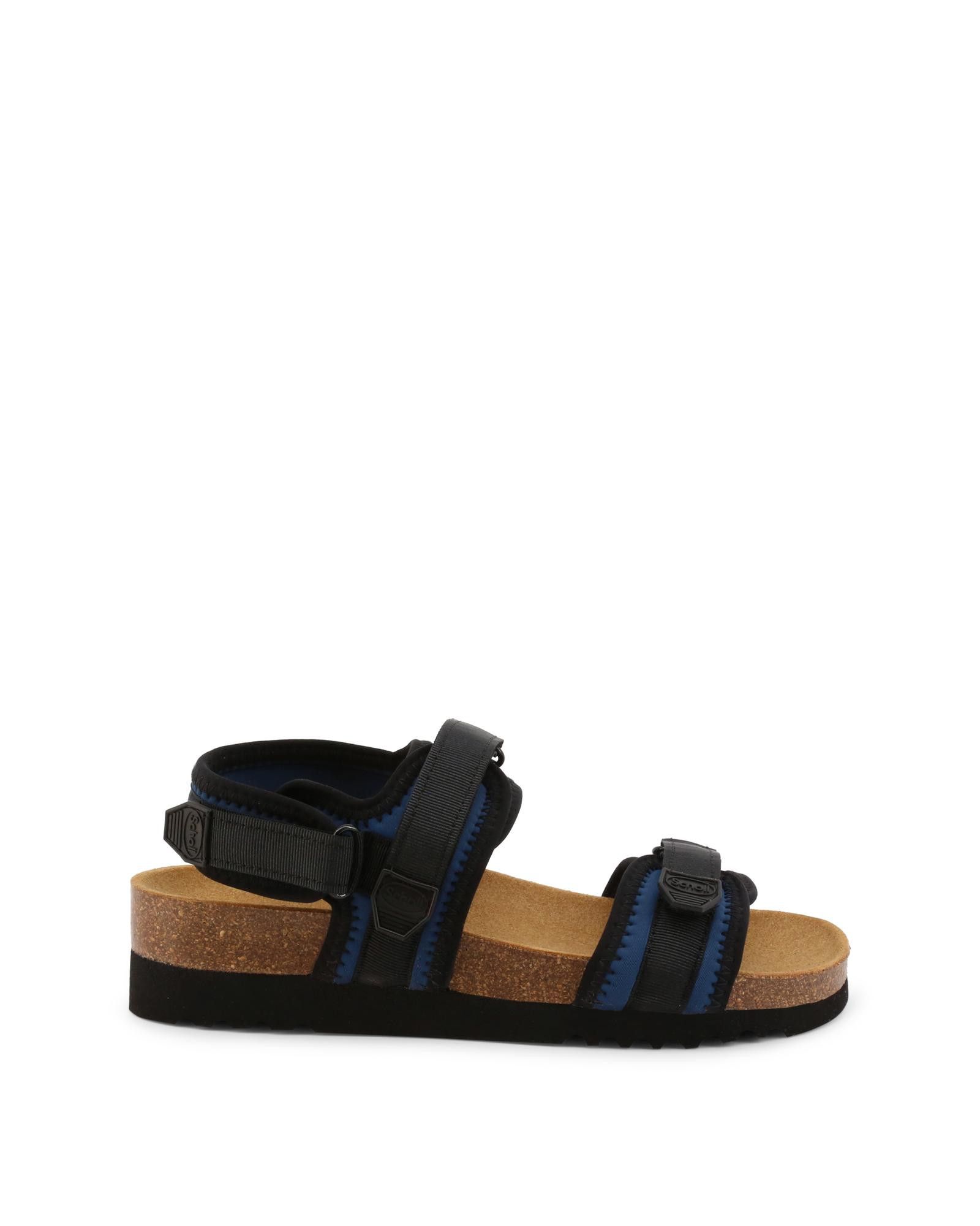 image of Scholl Fabric Ankle Strap Sandals With Gelactiv Technology in Blue, Women's (Size 6)