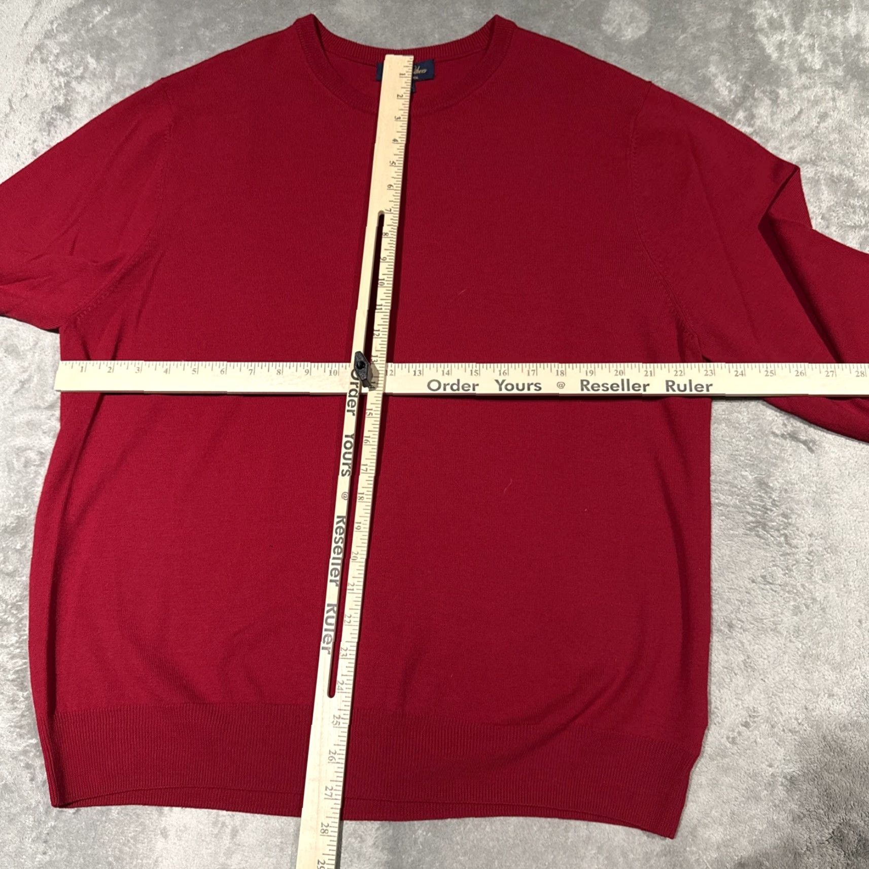 Brooks Brothers Brooks Brothers Sweater Mens XL Red Saxxon Wool Crew Neck Career Casual Size US XL / EU 56 / 4 - 4 Thumbnail