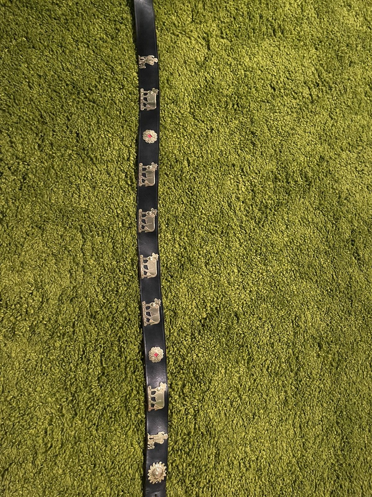 Cowboy Equipment × Etro × Genuine Leather Etro 90s vintage iconic cows logo western cowboy belt Size 36 - 7 Thumbnail