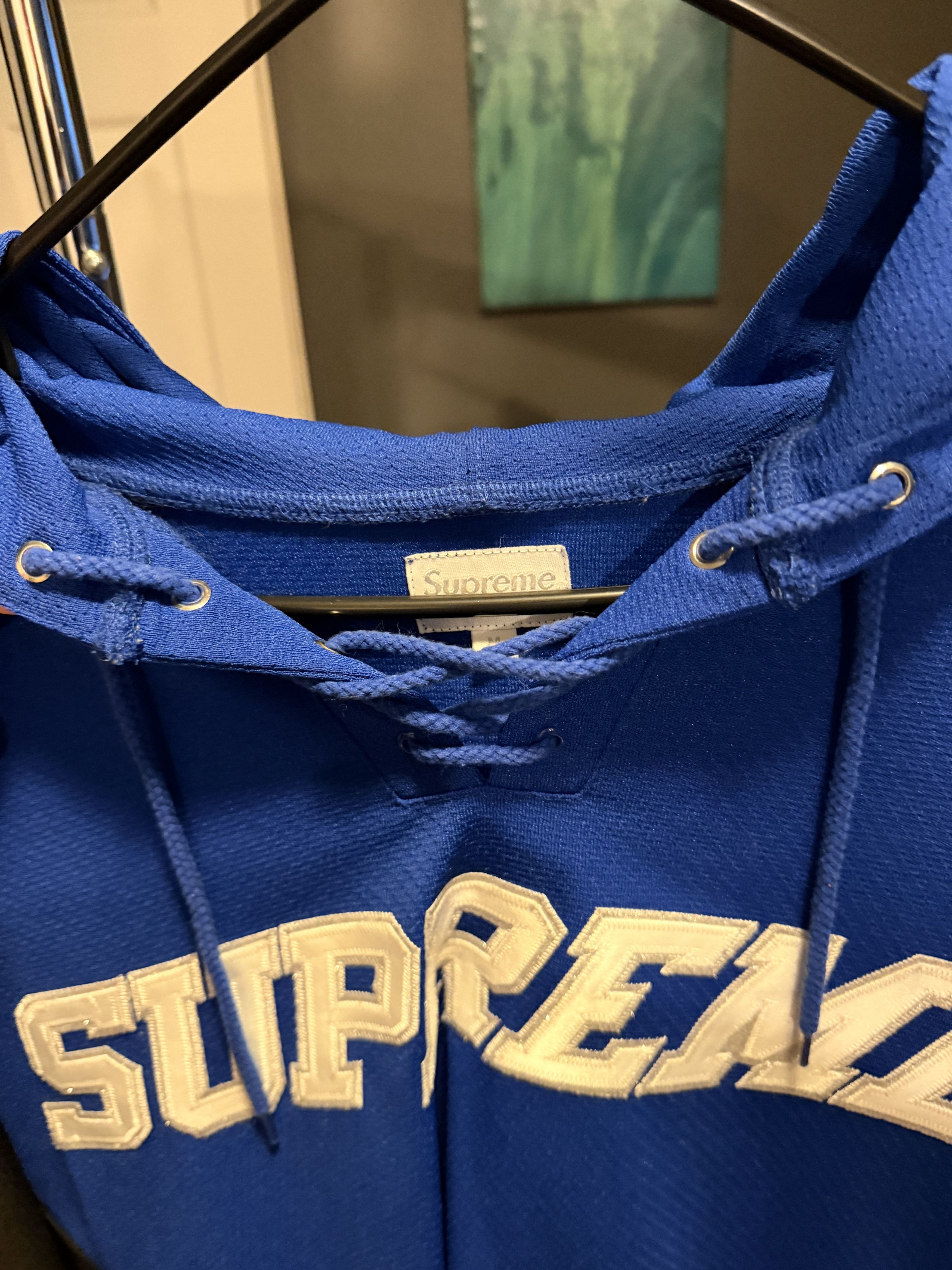 Supreme Supreme Hooded Hockey Jersey - Royal, Medium Size US M / EU 48-50 / 2 - 5 Thumbnail