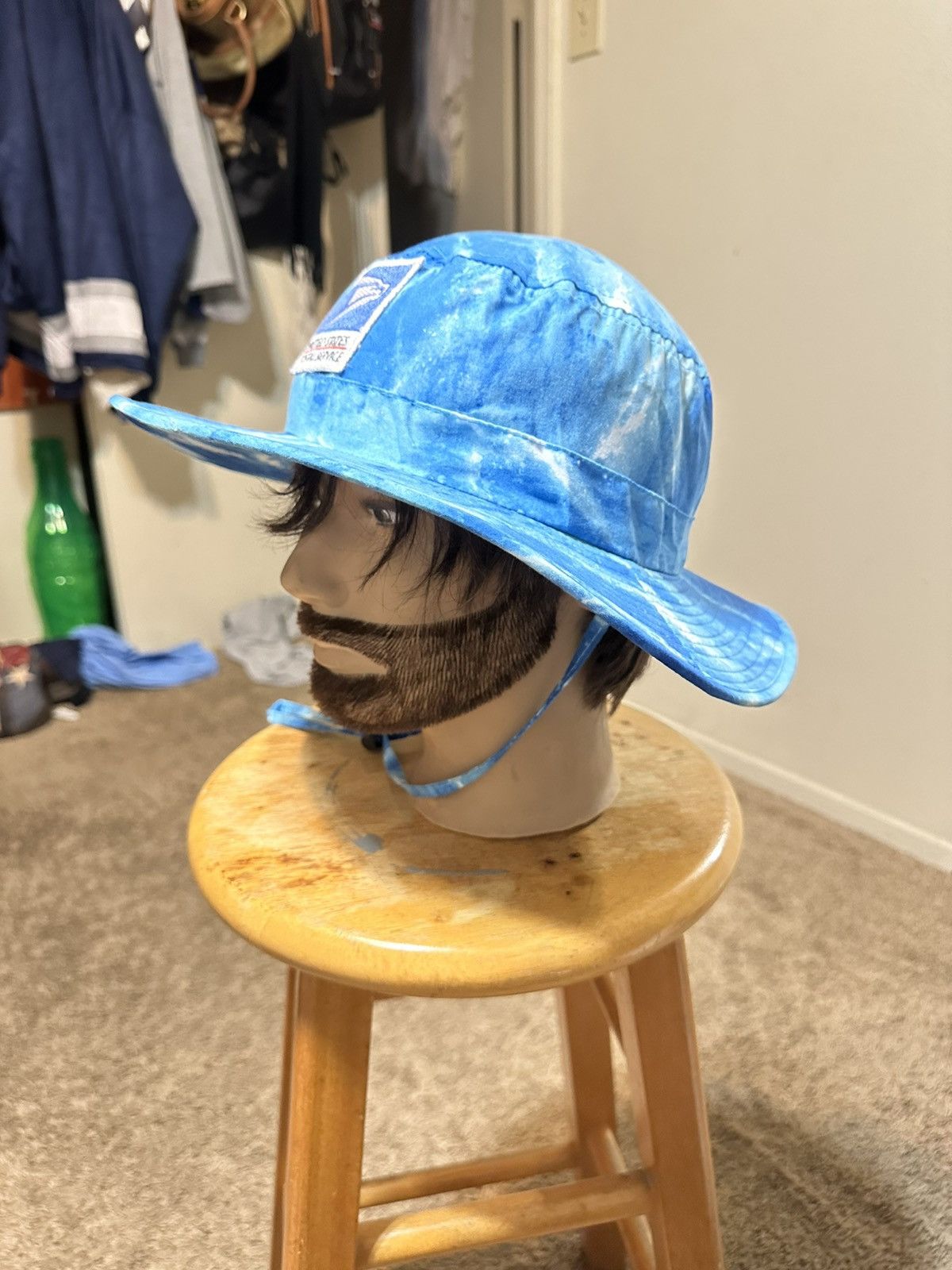 Anti Social Social Club Vintage USPS Mailman “triple sky blue” bucket hat 00s Size ONE SIZE - 6 Thumbnail