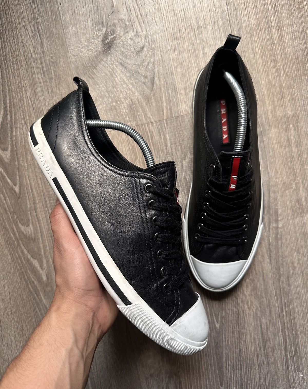 Avant Garde Luxury Prada Prada Leather Sneakers Grailed