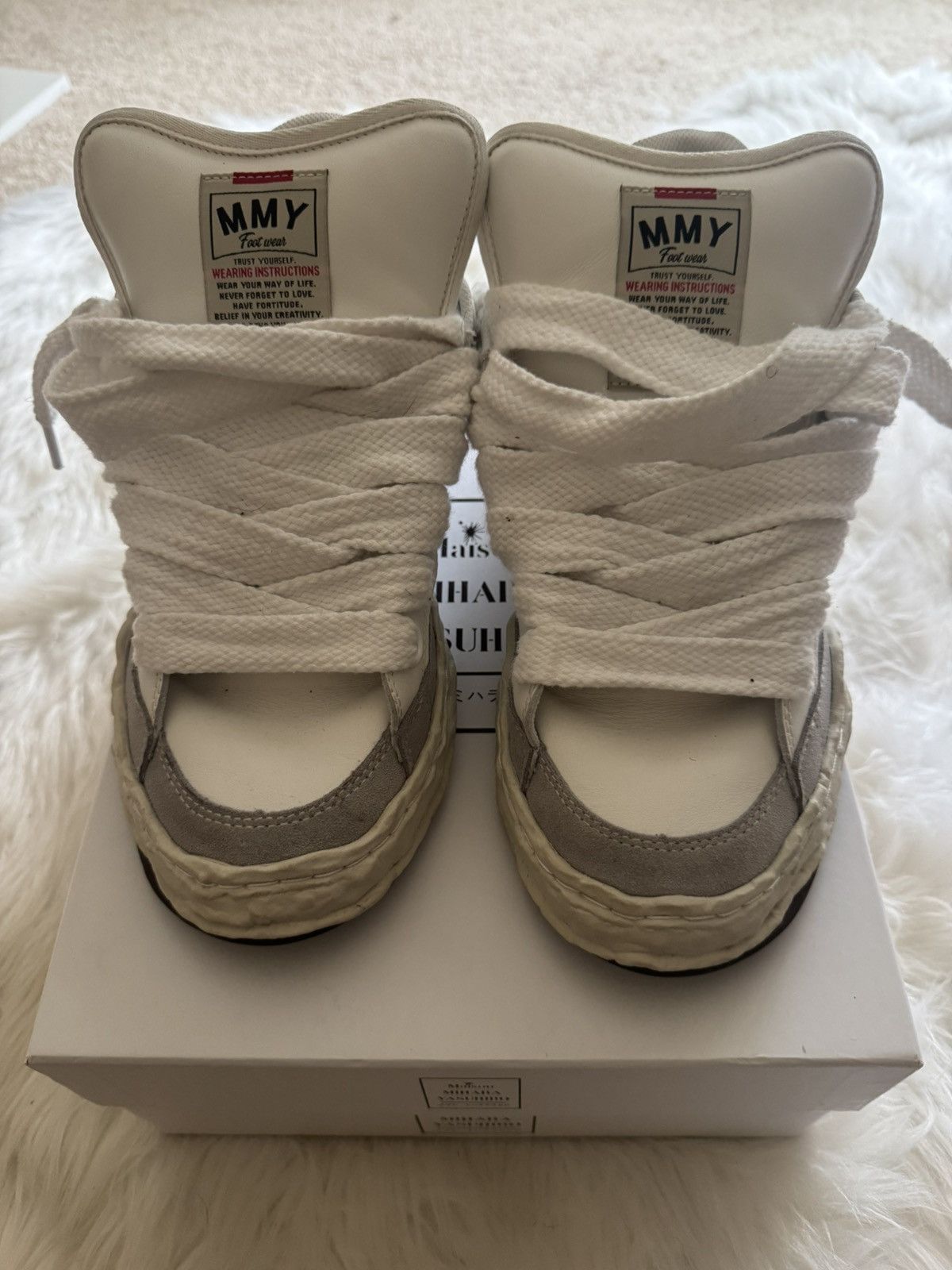 Maison MIHARA YASUHIRO MMY Herbie Puffer OG Sole Leather Low 'White' Size US 11 / EU 44 - 3 Thumbnail