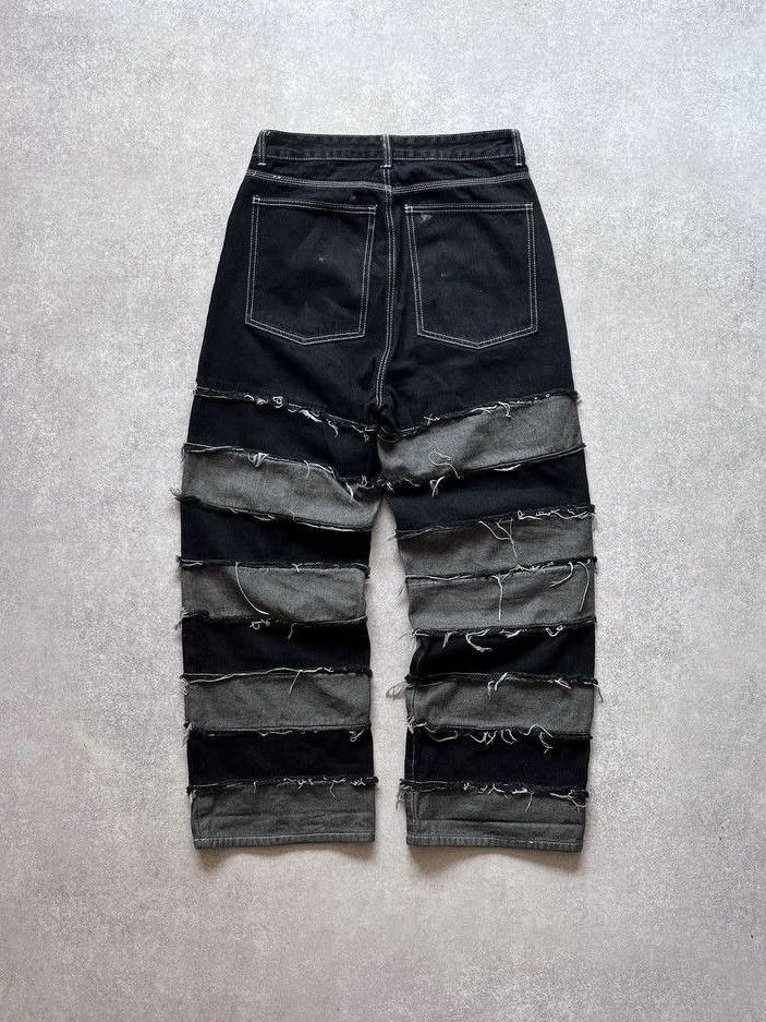 Japanese Brand × Vintage Vintage Avantgarde Patchwork Baggy Pants Y2K 31 Size US 31 - 2 Thumbnail