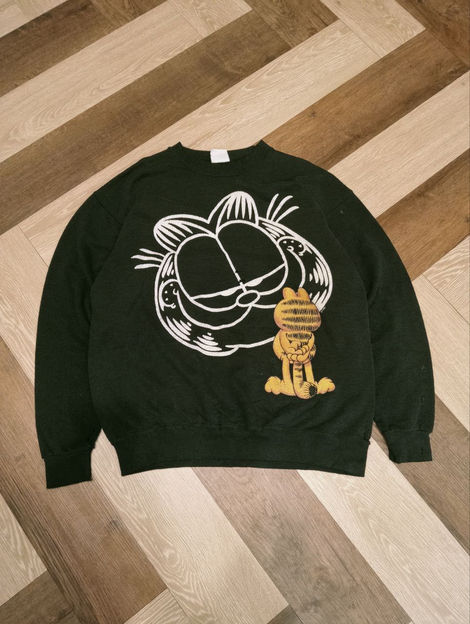 Vintage VINTAGE GARFIELD DISTRESSED CREWNECK Size US L / EU 52-54 / 3 - 2 Thumbnail