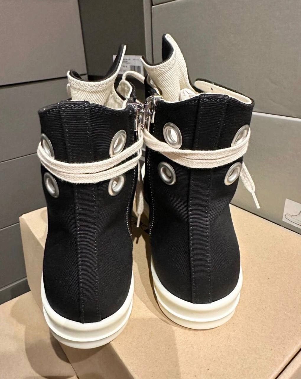 Rick Owens Authentic RO Canvas High-Top Sneakers Size US 9.5 / EU 42-43 - 3 Thumbnail