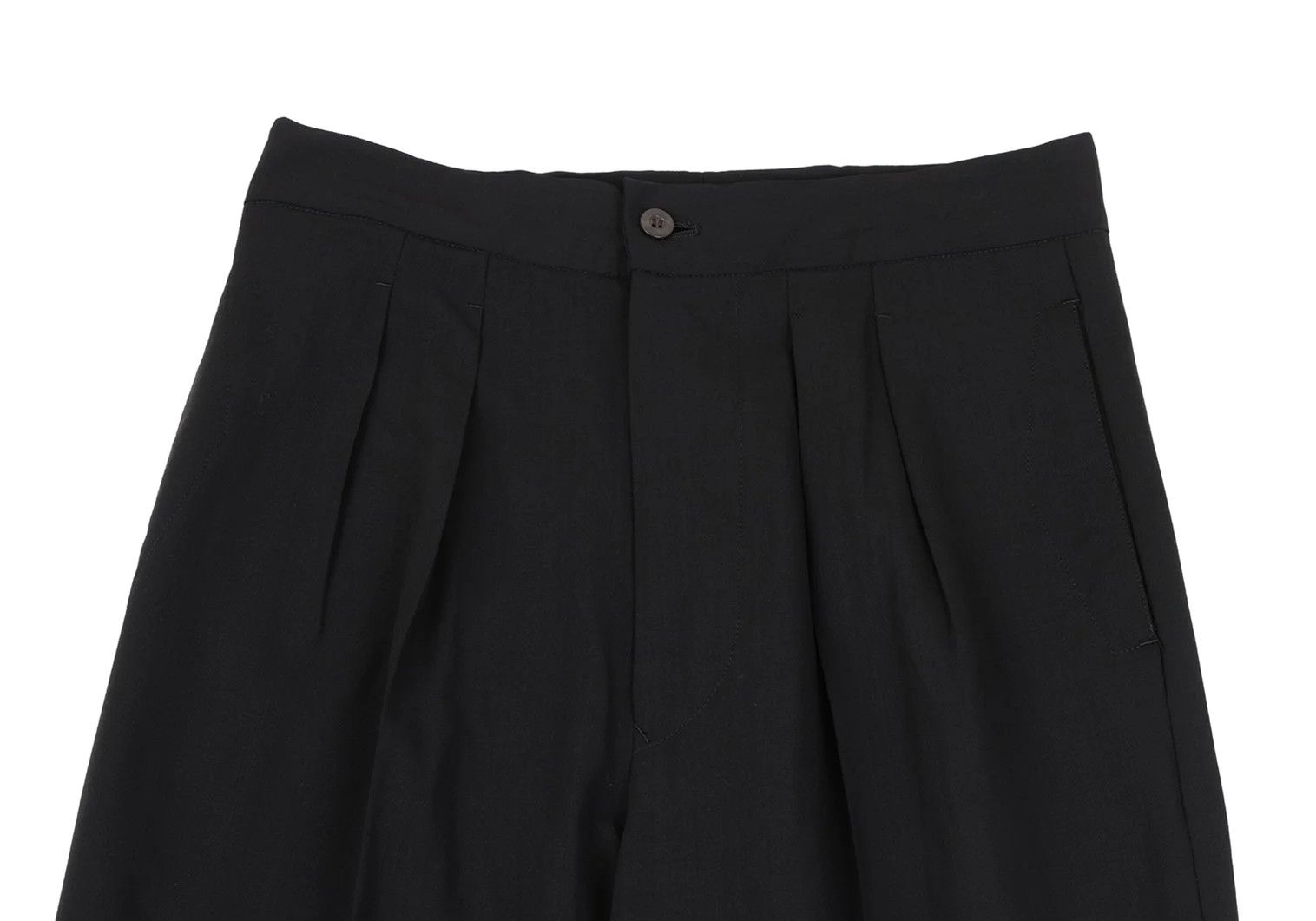 Jean Paul Gaultier Summer Wool Two-Tuck Pants in Black Size 48 Size US 32 / EU 48 - 2 Thumbnail