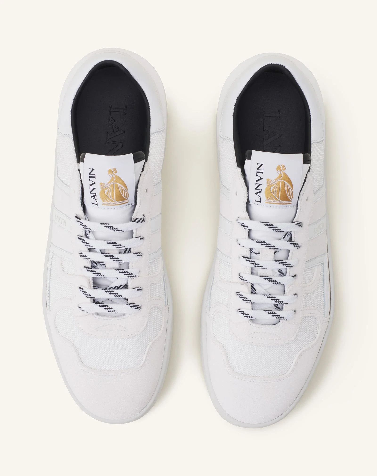 Lanvin os11x0526 Clay Mesh Sneakers in Blanc Size US 10 / EU 43 - 4 Thumbnail