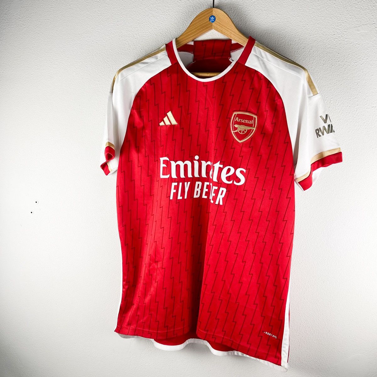 Adidas × Vintage Odegaard #8 Arsenal London Home Football Shirt Red Adidas Size US M / EU 48-50 / 2 - 2 Thumbnail
