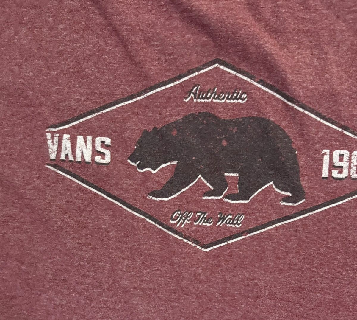 Vans Cool And Casual Maroon Van’s Tee Size US XL / EU 56 / 4 - 6 Thumbnail