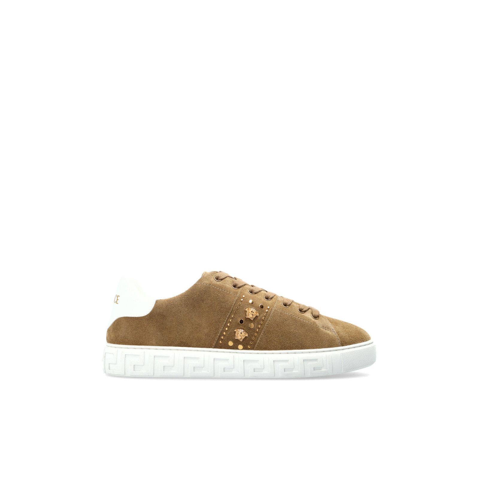 VERSACE Brown Suede Sneakers New And Authentic (Men's size:U