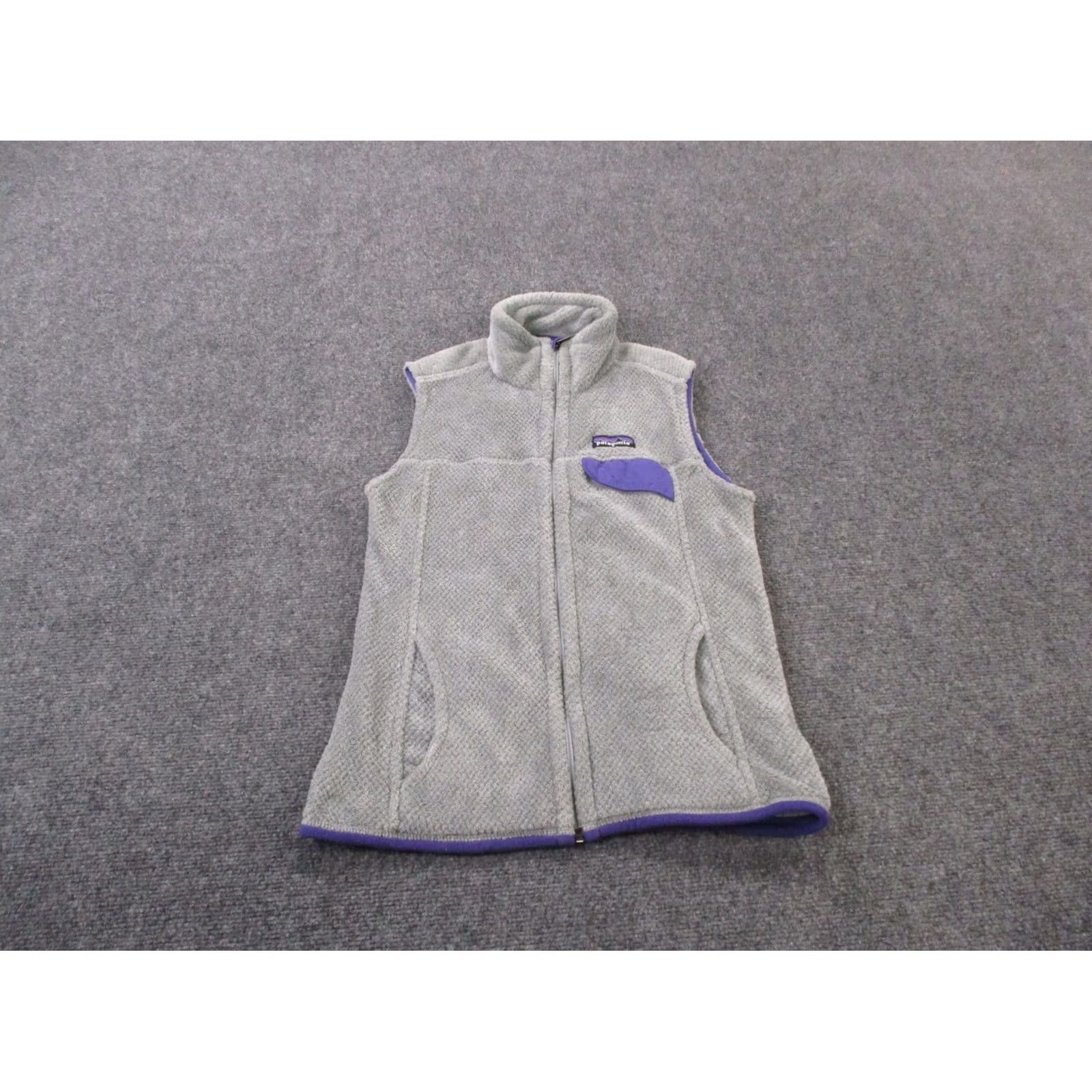 Patagonia Patagonia Vest Jacket Women XS Gray Fuzzy Fleece Los Gatos Outdoor Hiking Casual Size XS / US 0-2 / IT 36-38 - 2 Thumbnail