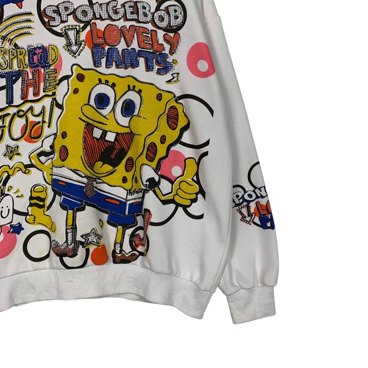 Japanese Brand Spongebob Lovely Pants Fullprint Sweatshirt Size US M / EU 48-50 / 2 - 4 Thumbnail