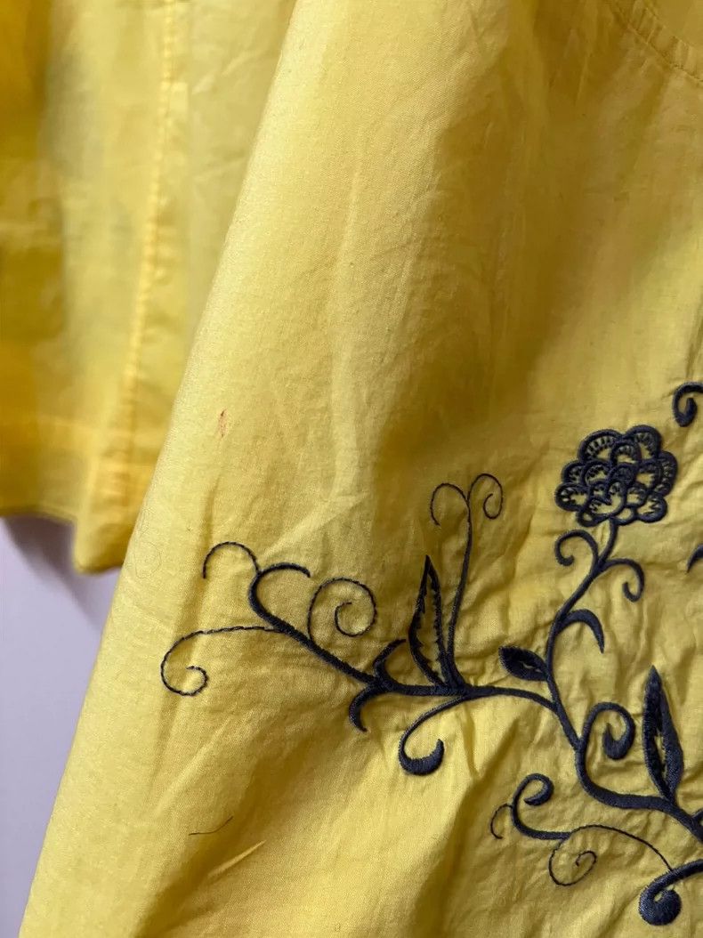 Issey Miyake Issey Miyake size:3 Yellow embroidered flower-patterned ca Size XS / US 0-2 / IT 36-38 - 7 Thumbnail