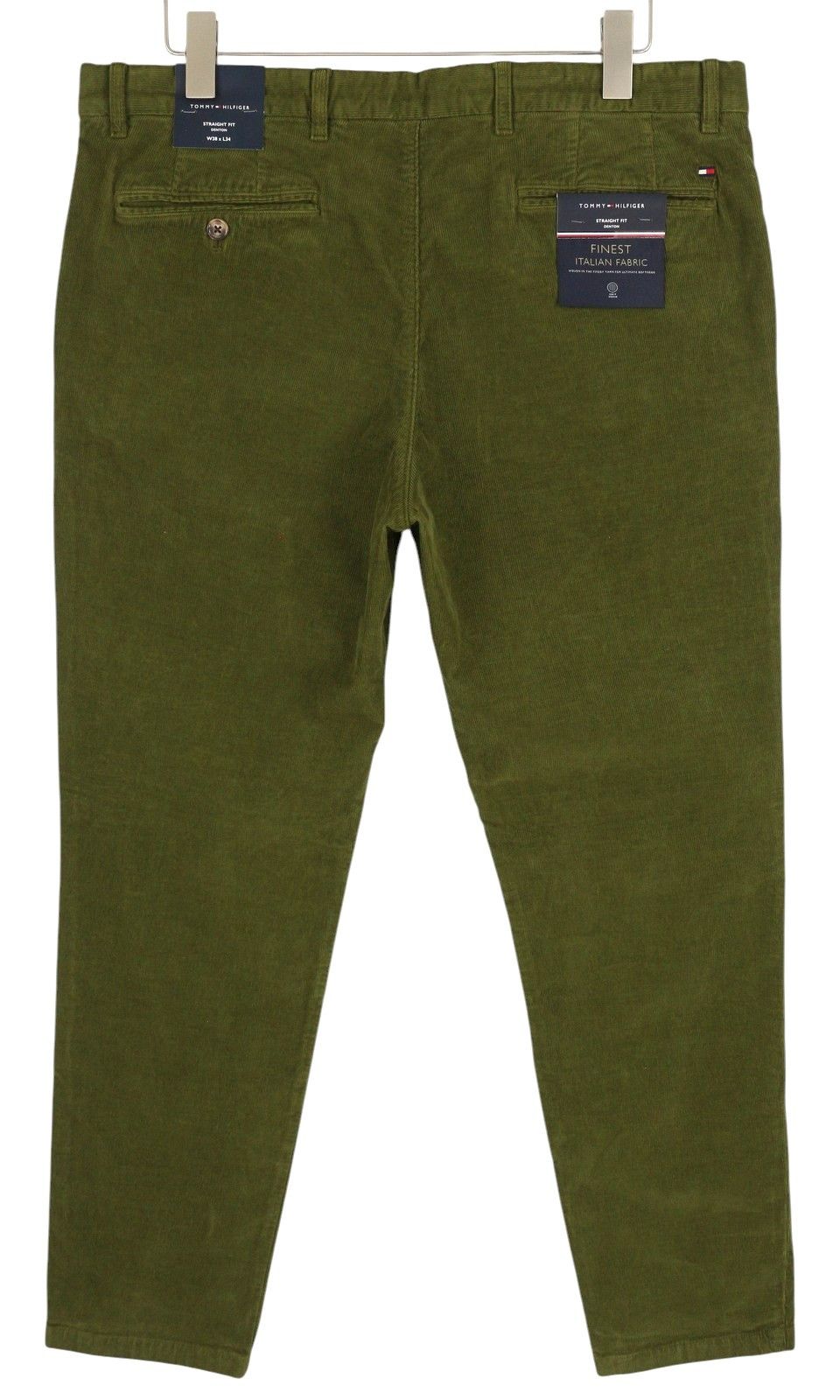 Tommy Hilfiger DENTON CHINO STRETCH W38/L34 Green Corduroy 85019 Size US 38 / EU 54 - 2 Thumbnail
