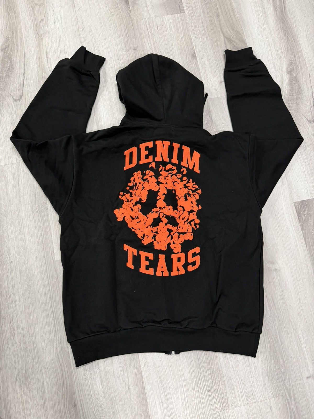 DENIM TEARS Denim Tears University Zip Hoodie Black/Red Size US XL / EU 56 / 4 - 2 Thumbnail