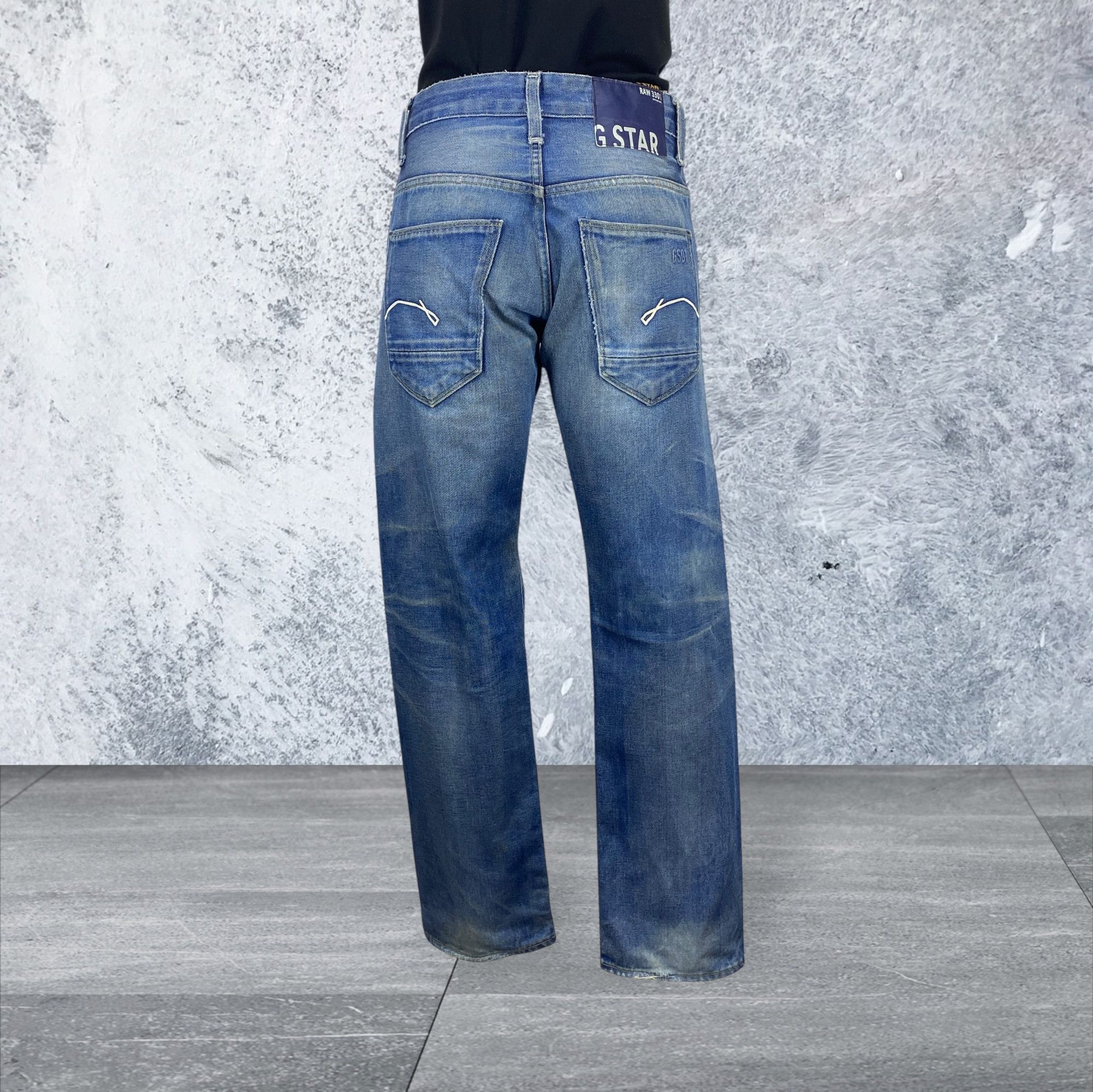 G-Star GStar Raw Jeans Knee Distressed Jeans Pants Size US 30 / EU 46 - 1 Thumbnail