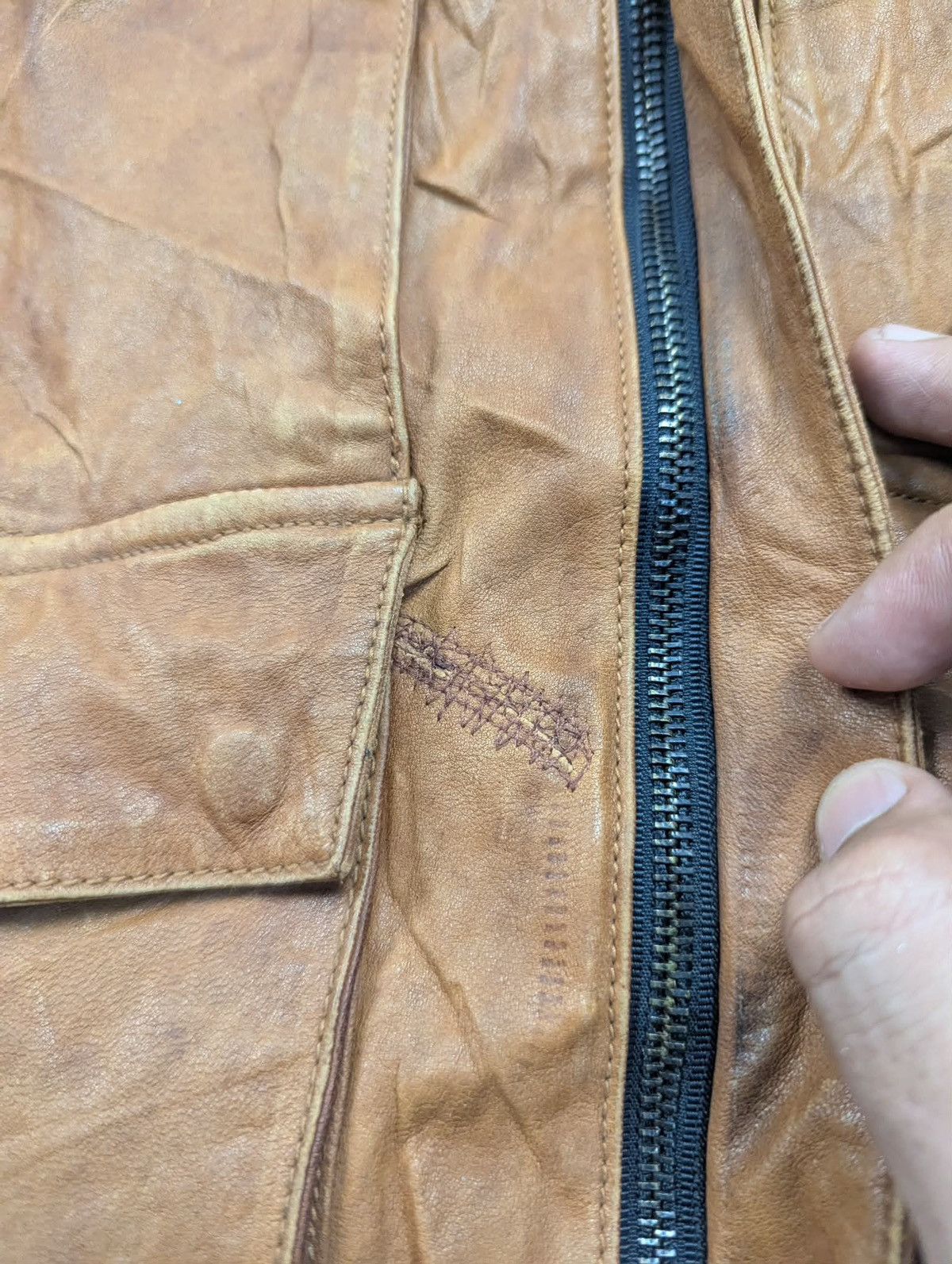 C.P. Company 🔥Vintage C.P Company Leather Jackets Brown Size US M / EU 48-50 / 2 - 8 Thumbnail