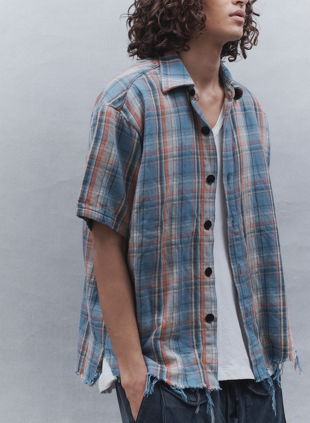 Greg Lauren $750 Greg Lauren Plaid SS Studio Faded Shirt Size US L / EU 52-54 / 3 - 3 Thumbnail