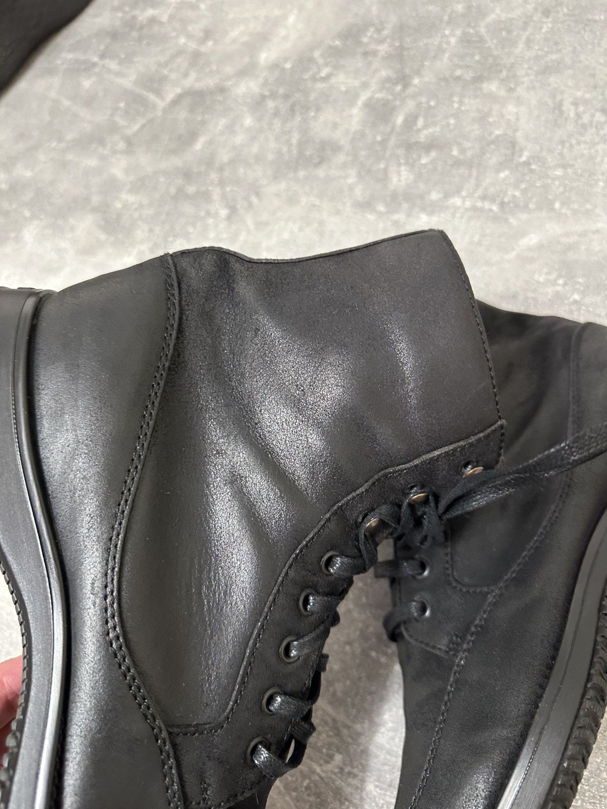 Vintage Vintage Black high boxer boots moto biker shoes core Size US 9.5 / EU 42-43 - 16 Thumbnail