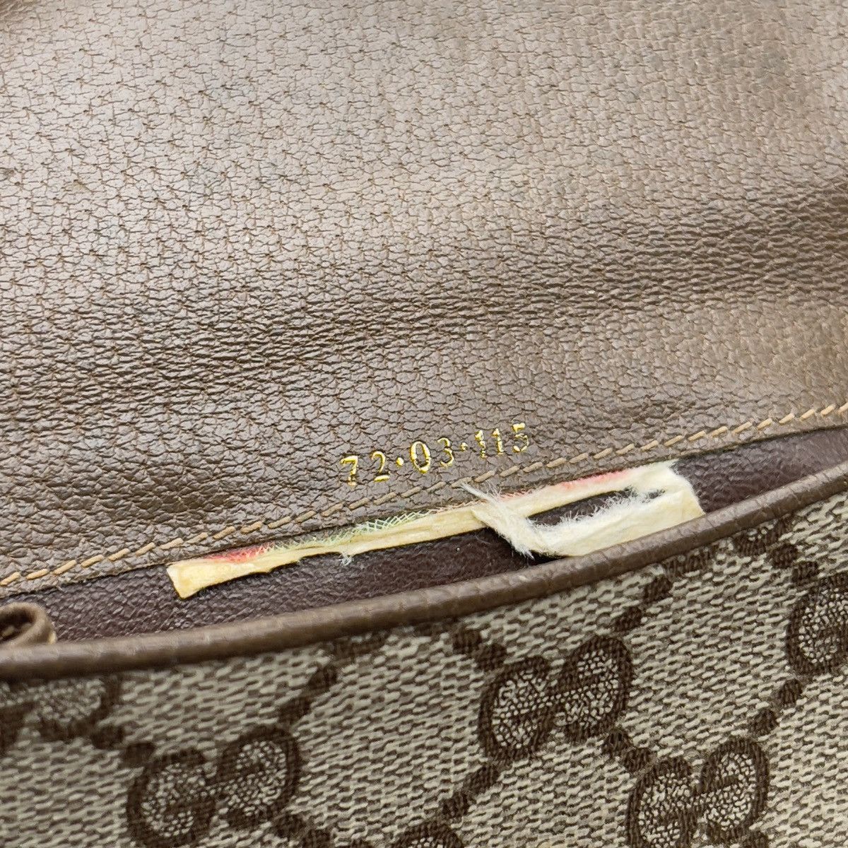 Gucci × Vintage Vintage GUCCI Leather Monogram Tri-Fold Wallet Size ONE SIZE - 5 Thumbnail