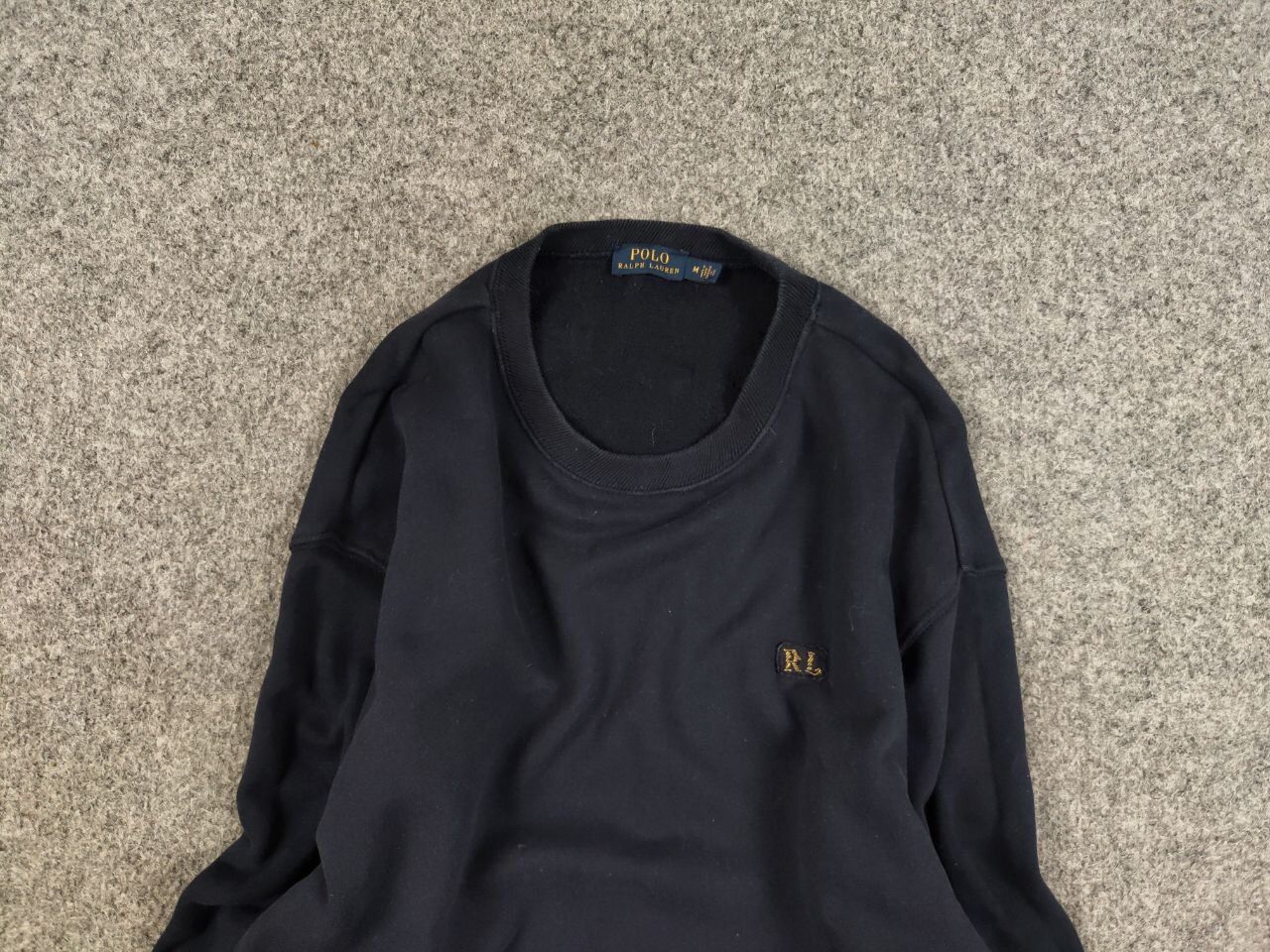 Polo Ralph Lauren Polo Ralph Lauren nau Blue Logo Crew Check Sweatshirt Size US M / EU 48-50 / 2 - 8 Thumbnail