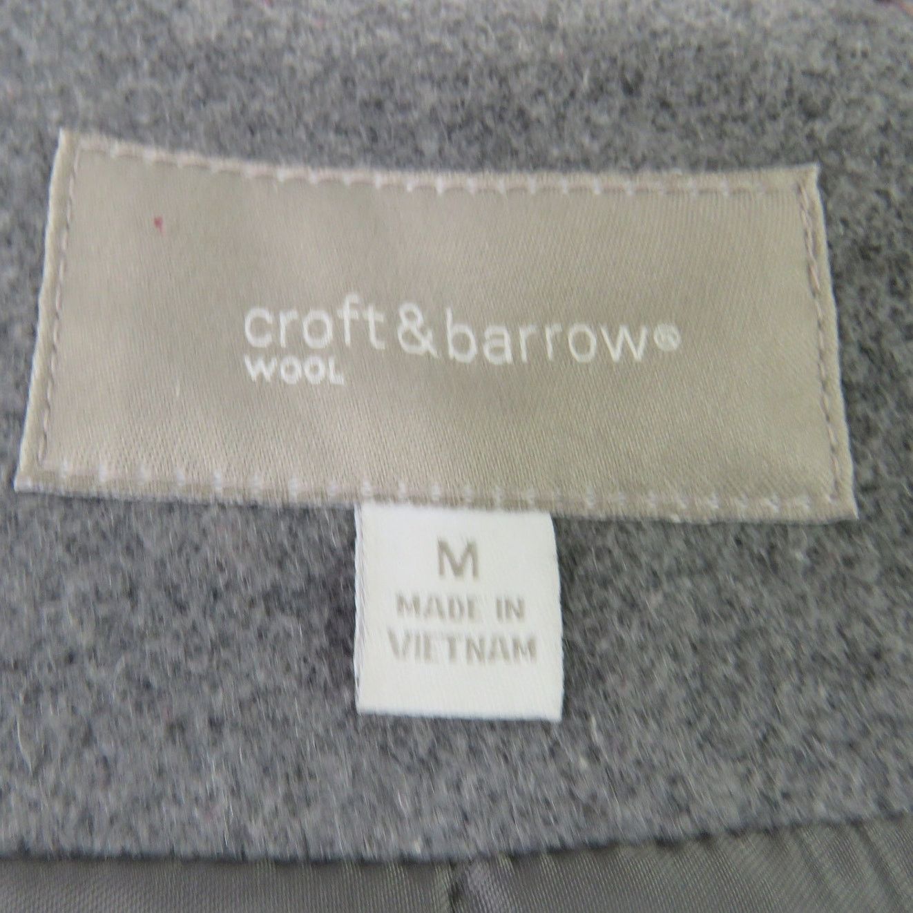 Croft & Barrow Croft & Barrow Gray Double-Breasted Wool Peacoat Medium Size M / US 6-8 / IT 42-44 - 4 Thumbnail
