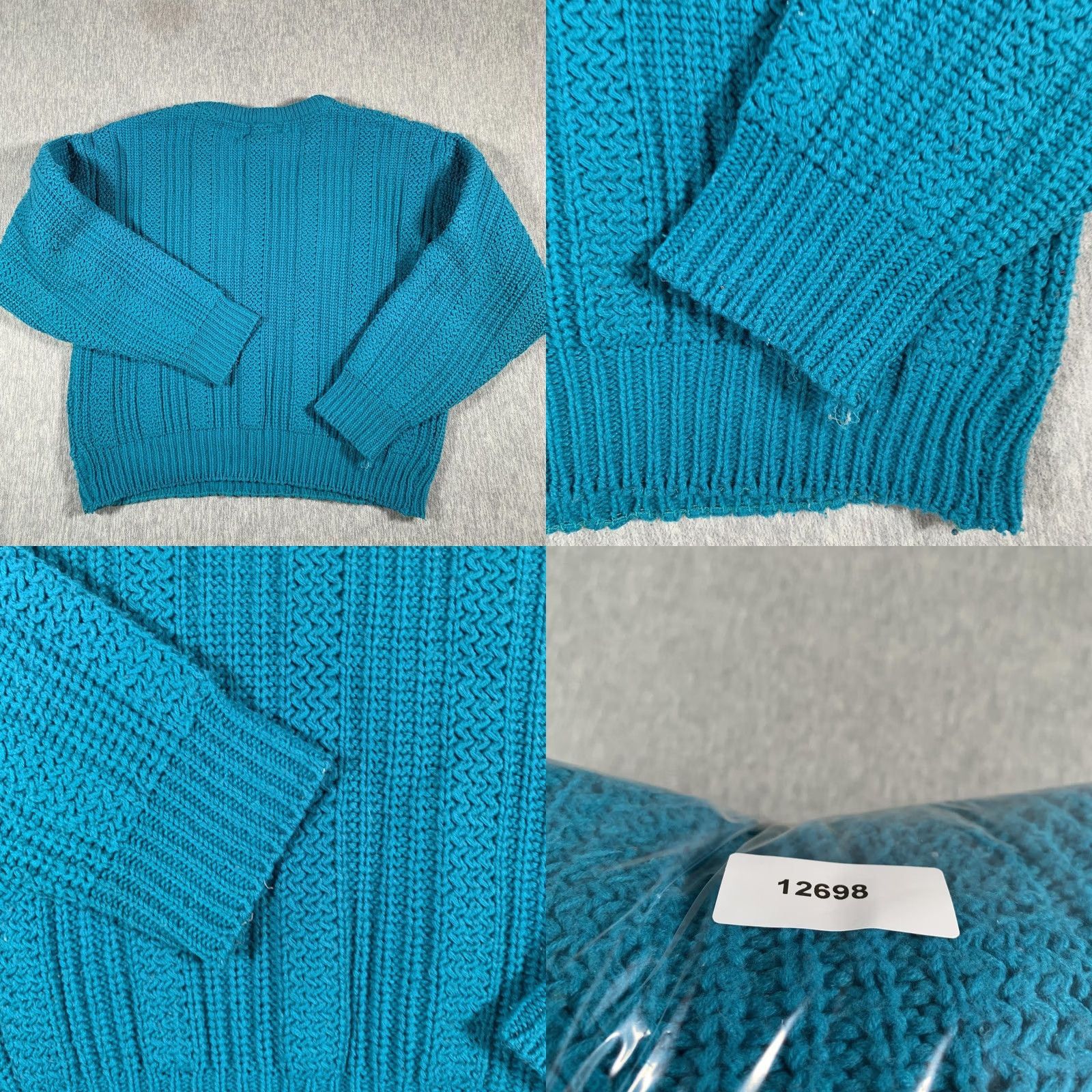 High Sierra VINTAGE High Sierra Sweater Mens L Teal Cable Knit Crewneck Pullover 90s Mens Size US L / EU 52-54 / 3 - 8 Thumbnail