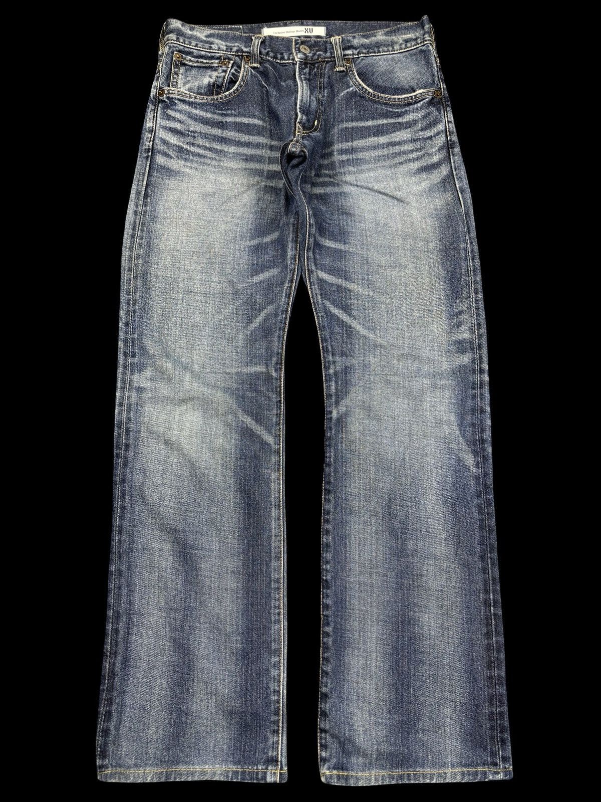 Edwin 💥Raw Fades💥Vintage Edwin Straight Cut Denim K4 Size US 31 - 1 Thumbnail