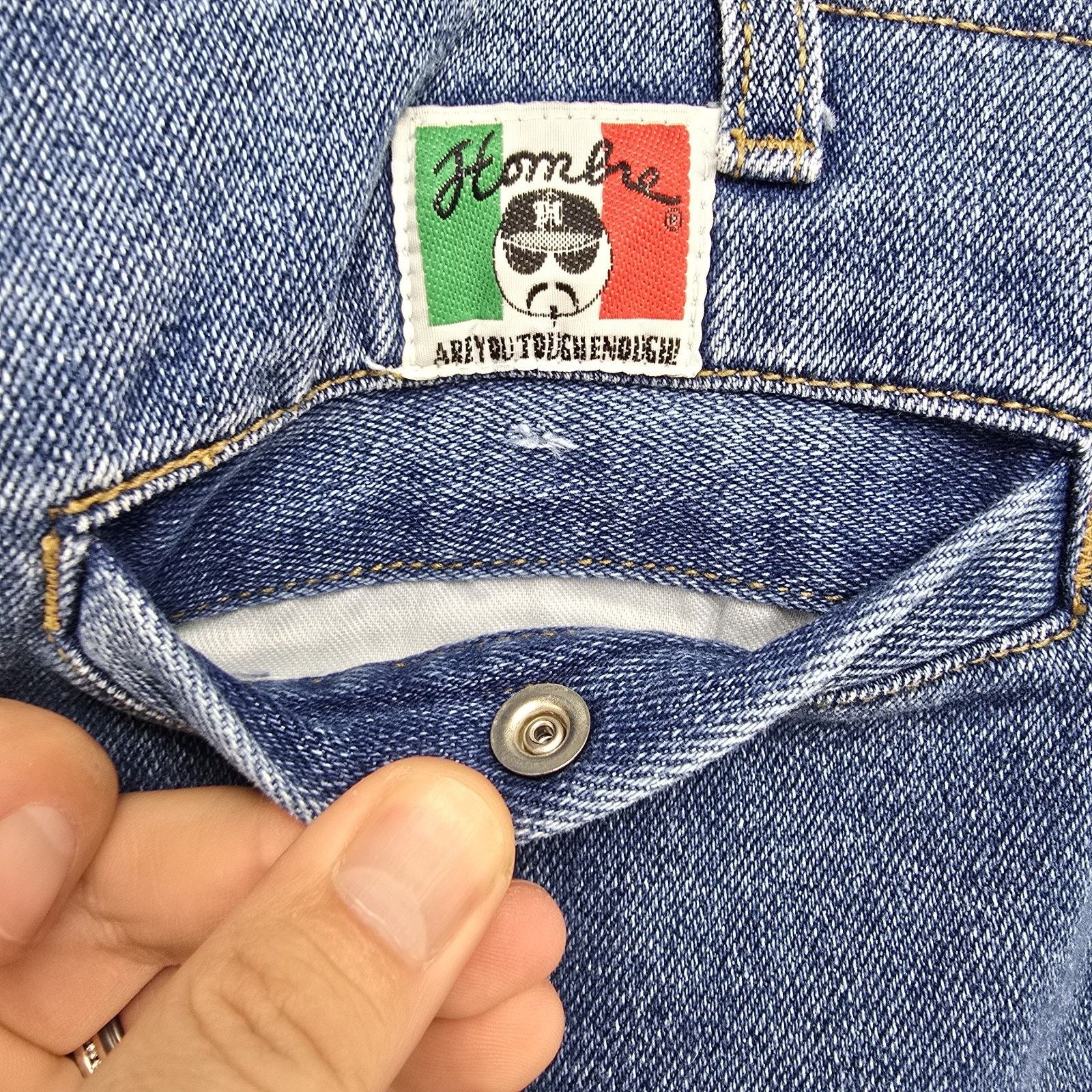 Other Vintage Hombre Denim Shorts 38 (Fits 42x15) Blue Y2K Chicano Size US 42 / EU 58 - 8 Thumbnail