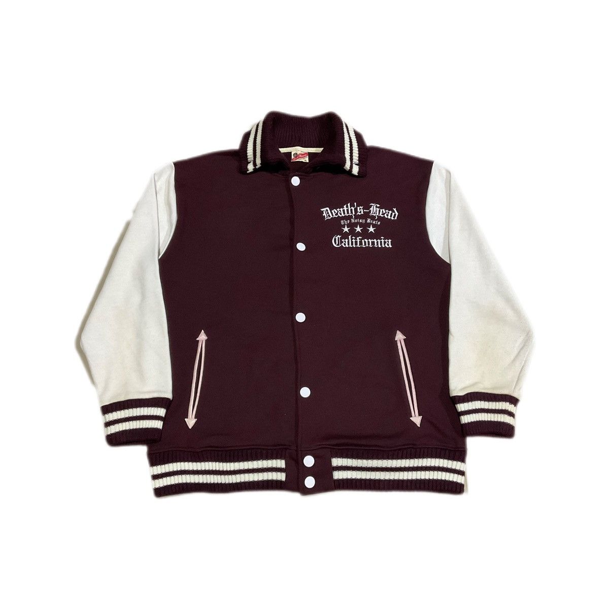 Hysteric Glamour 🔥Sick Y2K Lock Heaven Varsity Jacket Skull Death Head Size US L / EU 52-54 / 3 - 3 Thumbnail