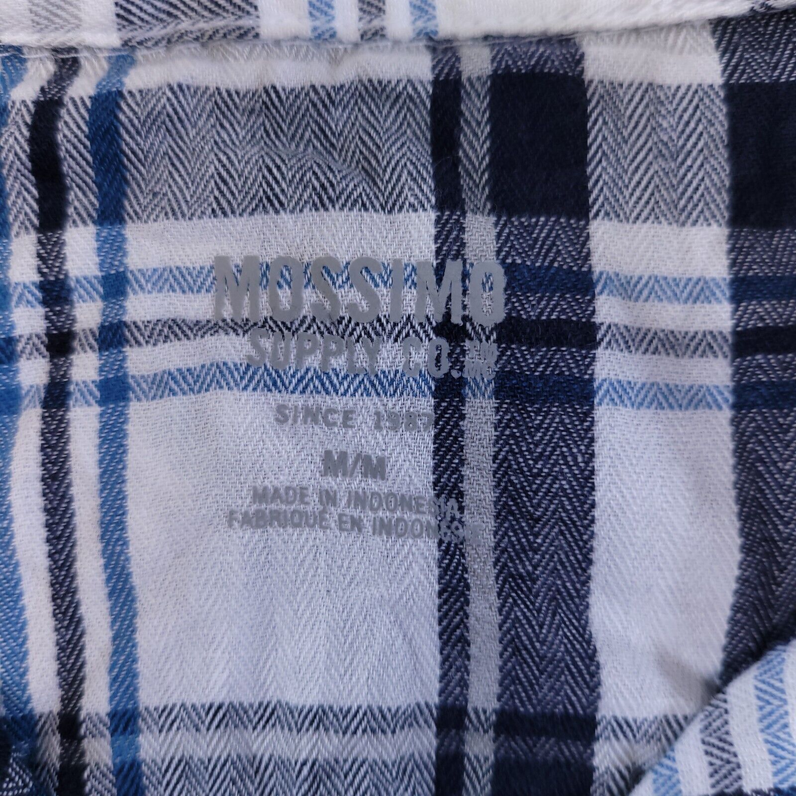 Mossimo Mossimo Madras Flannel Shirt Mens Size Medium M Green Blue Size US M / EU 48-50 / 2 - 3 Thumbnail