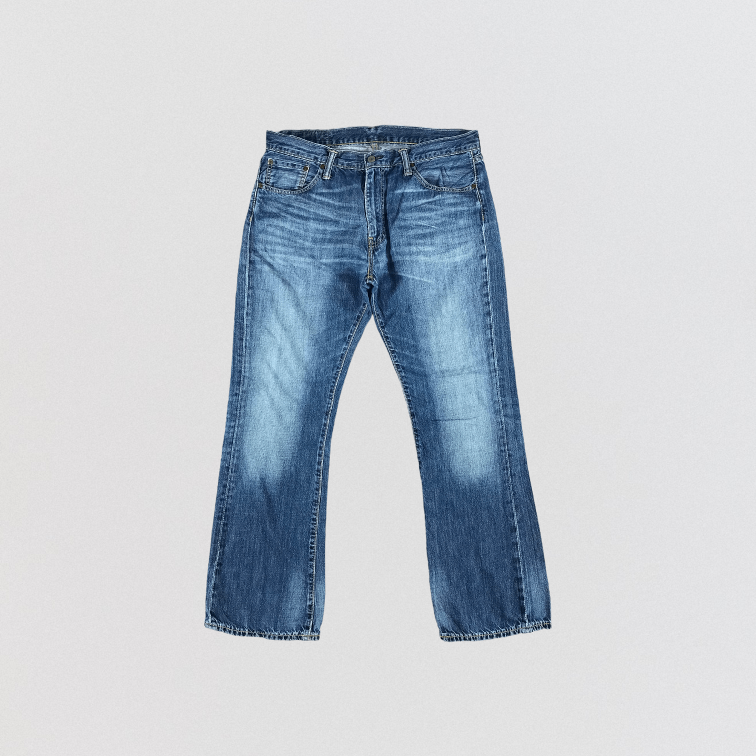 Levi's × Vintage Vintage Blue Wash Levis 527 Flare Jeans-JM2855 Size US 37 - 1 Thumbnail