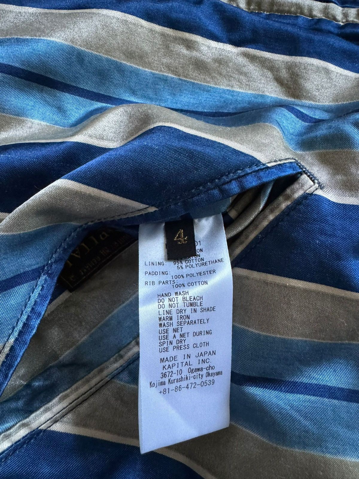 Kapital KAPITAL IDG Rayon Stripe Souvenir Jacket Size US XL / EU 56 / 4 - 9 Thumbnail