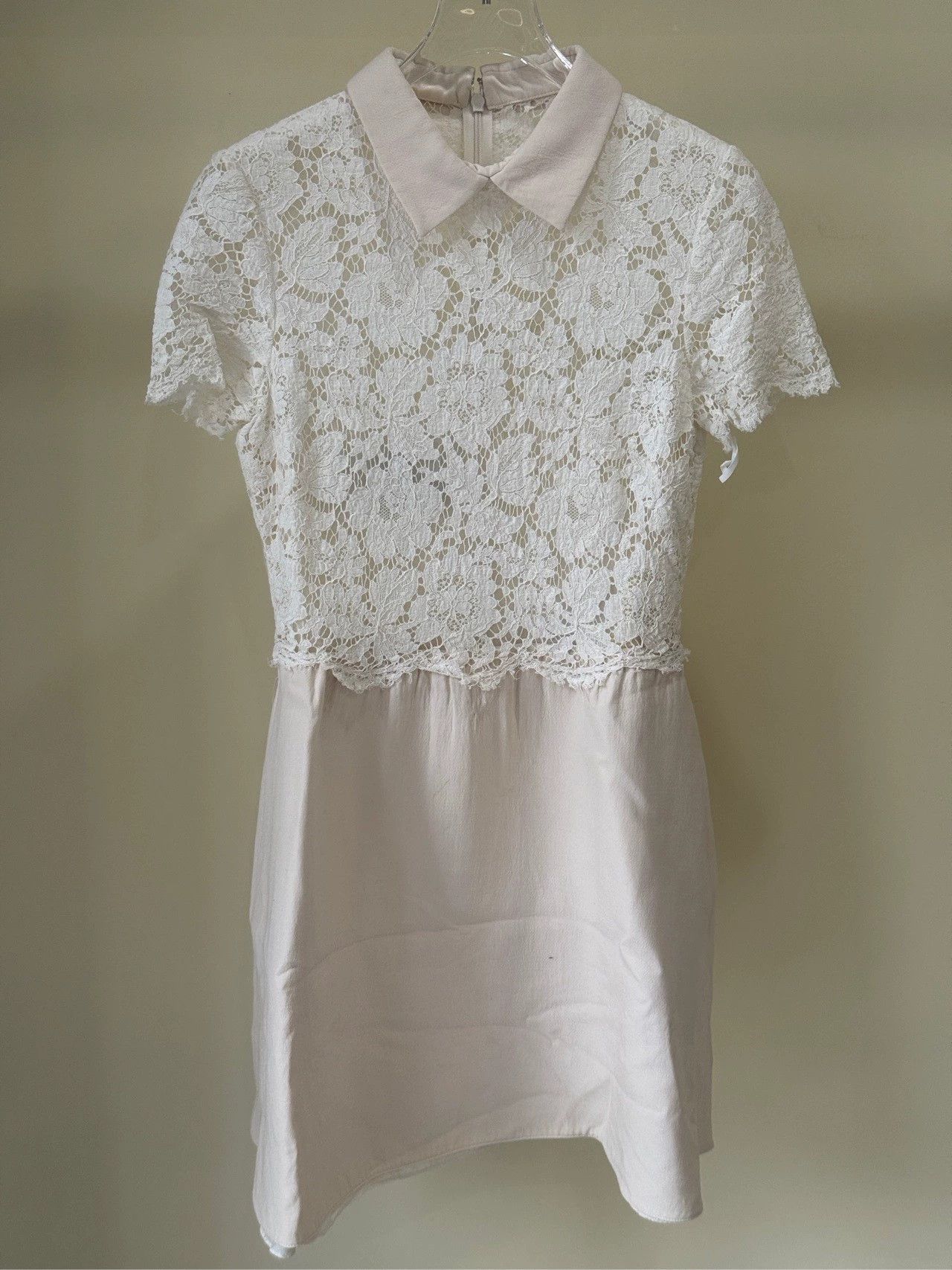 Valentino Valentino Lace Panel Mini Dress - dmc Size S / US 4 / IT 40 - 1 Thumbnail