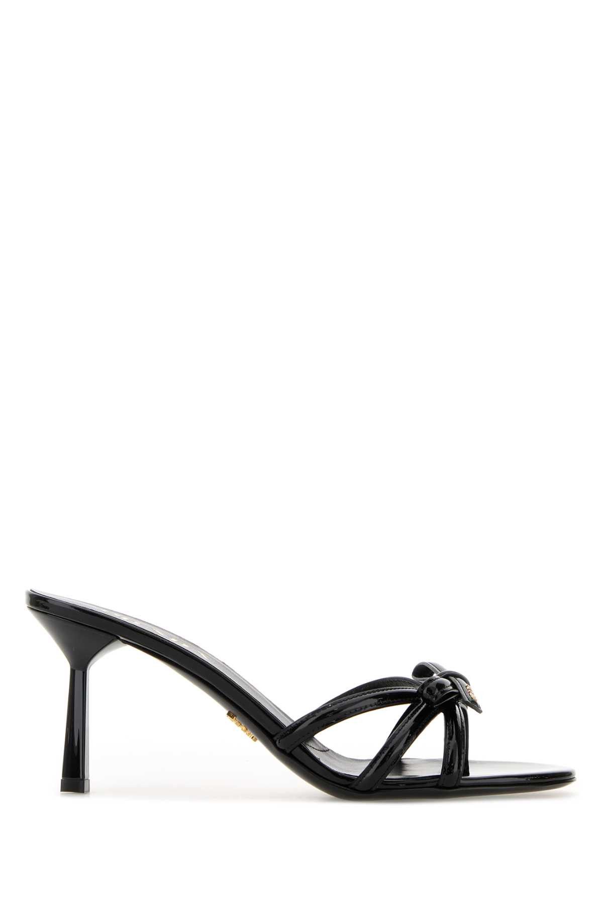 Prada Black Leather Mules Size US 7.5 / IT 37.5 - 1 Thumbnail